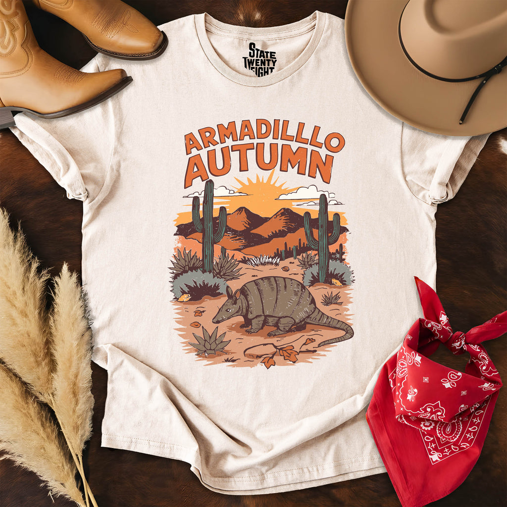 Armadillo Autumn  T-shirt