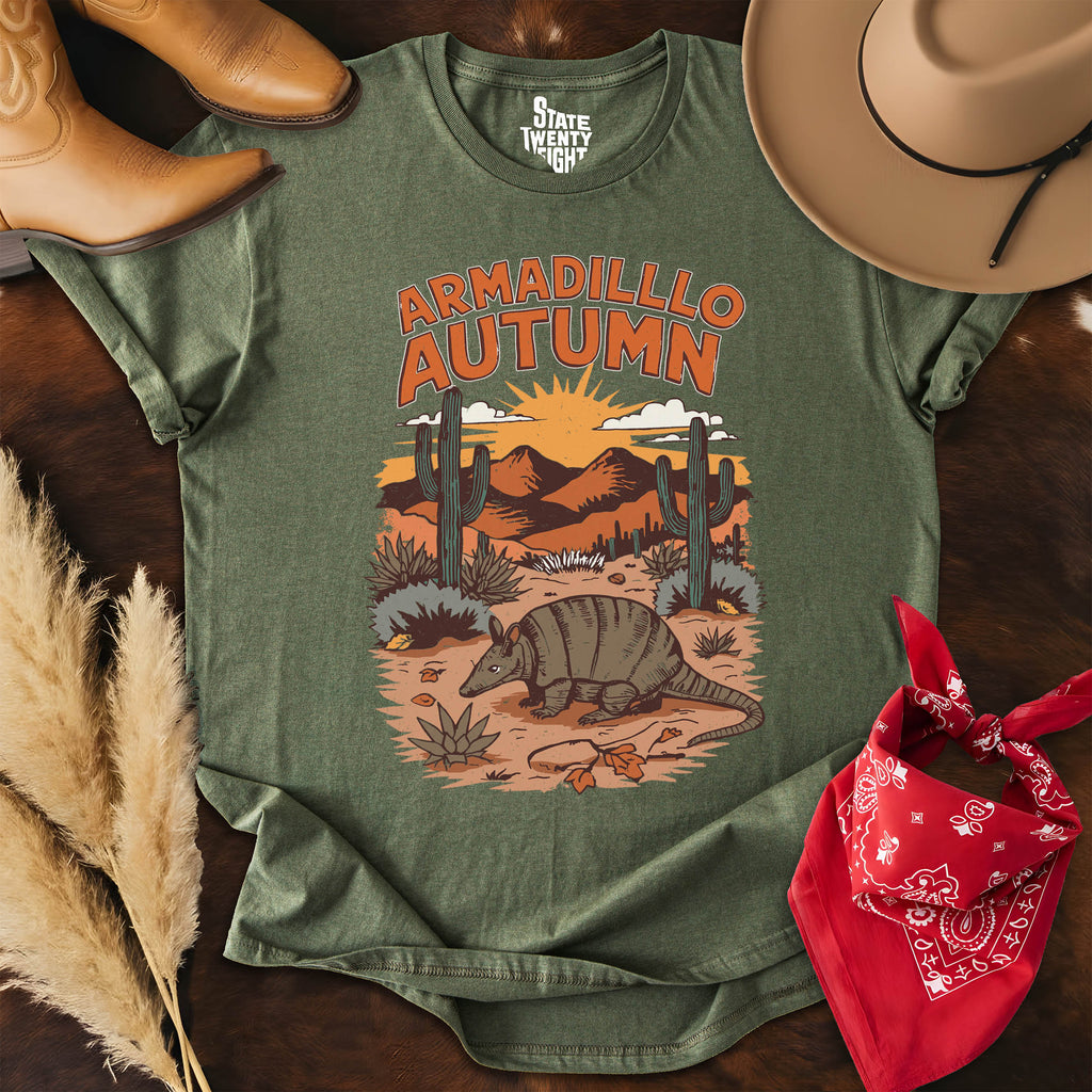 Armadillo Autumn  T-shirt