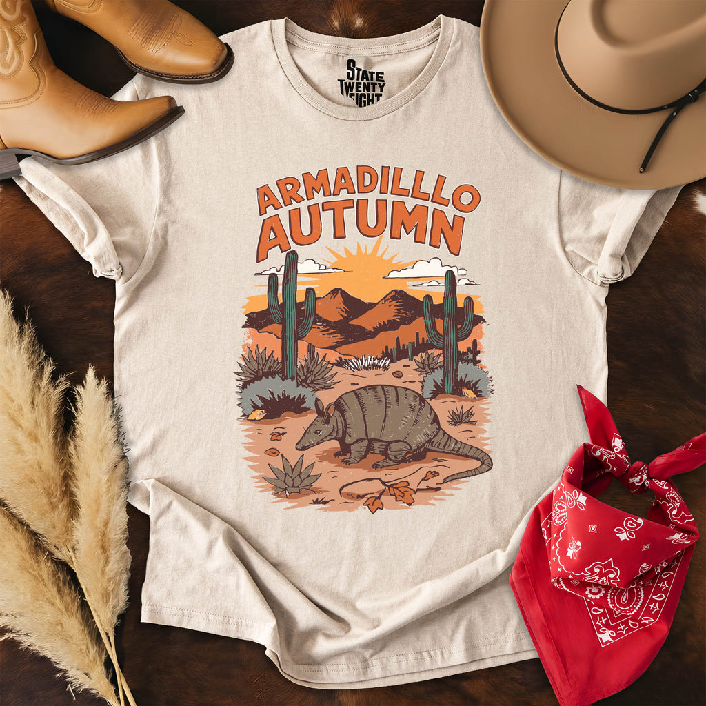 Armadillo Autumn  T-shirt