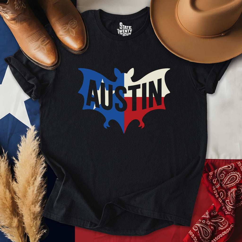 Texas Austin Bat T-shirt