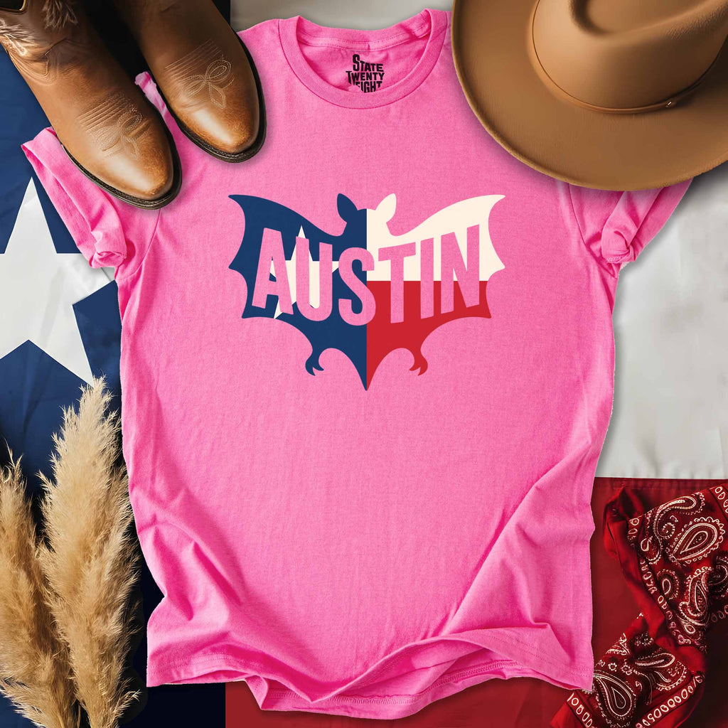 Texas Austin Bat T-shirt