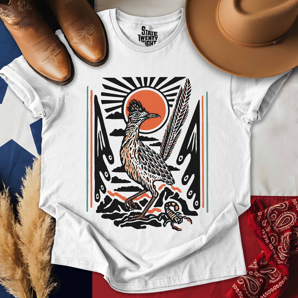 Gouache Desert Roadrunner T-shirt