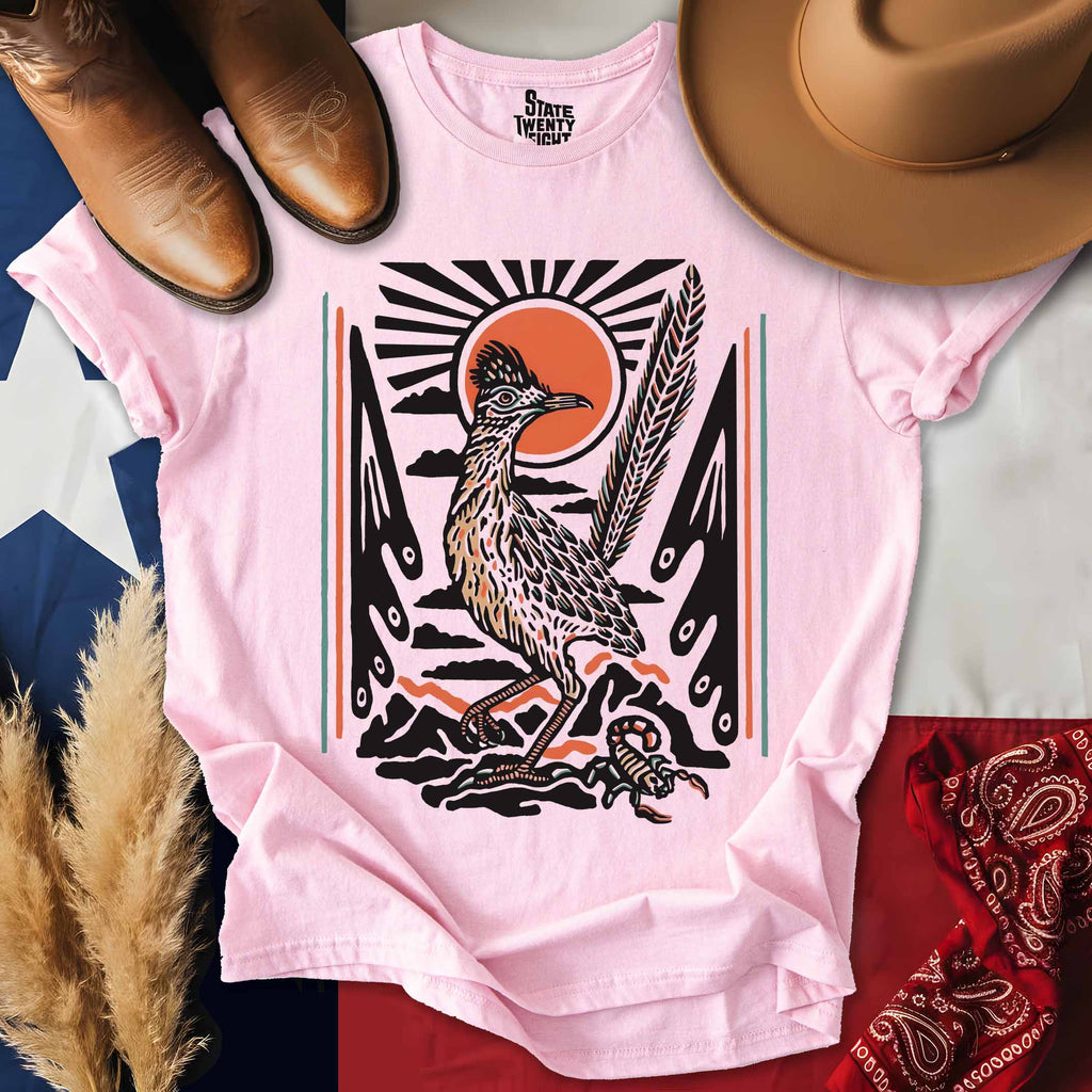 Gouache Desert Roadrunner T-shirt