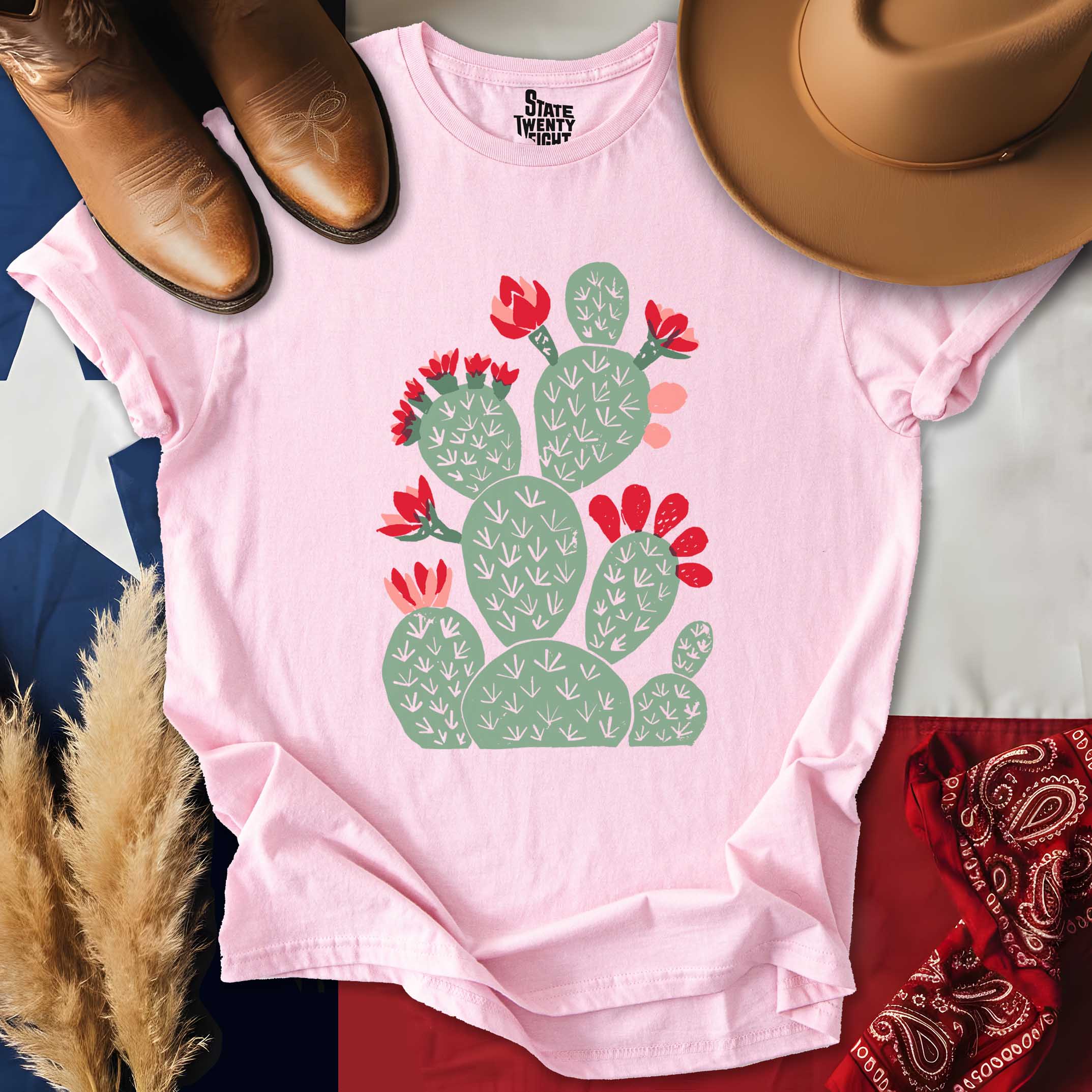 Rustic Prickly Pear Graphic  T-shirt