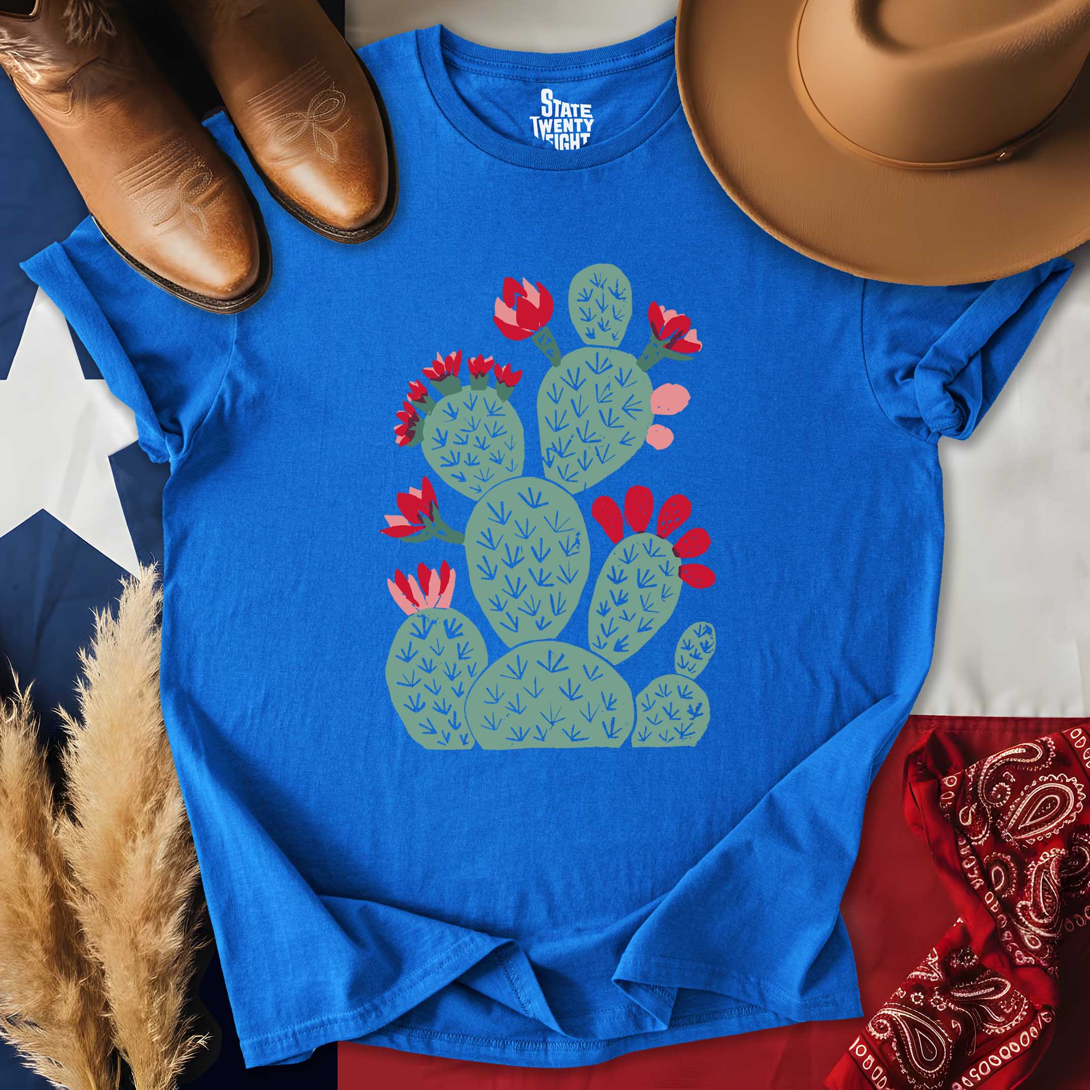 Rustic Prickly Pear Graphic  T-shirt