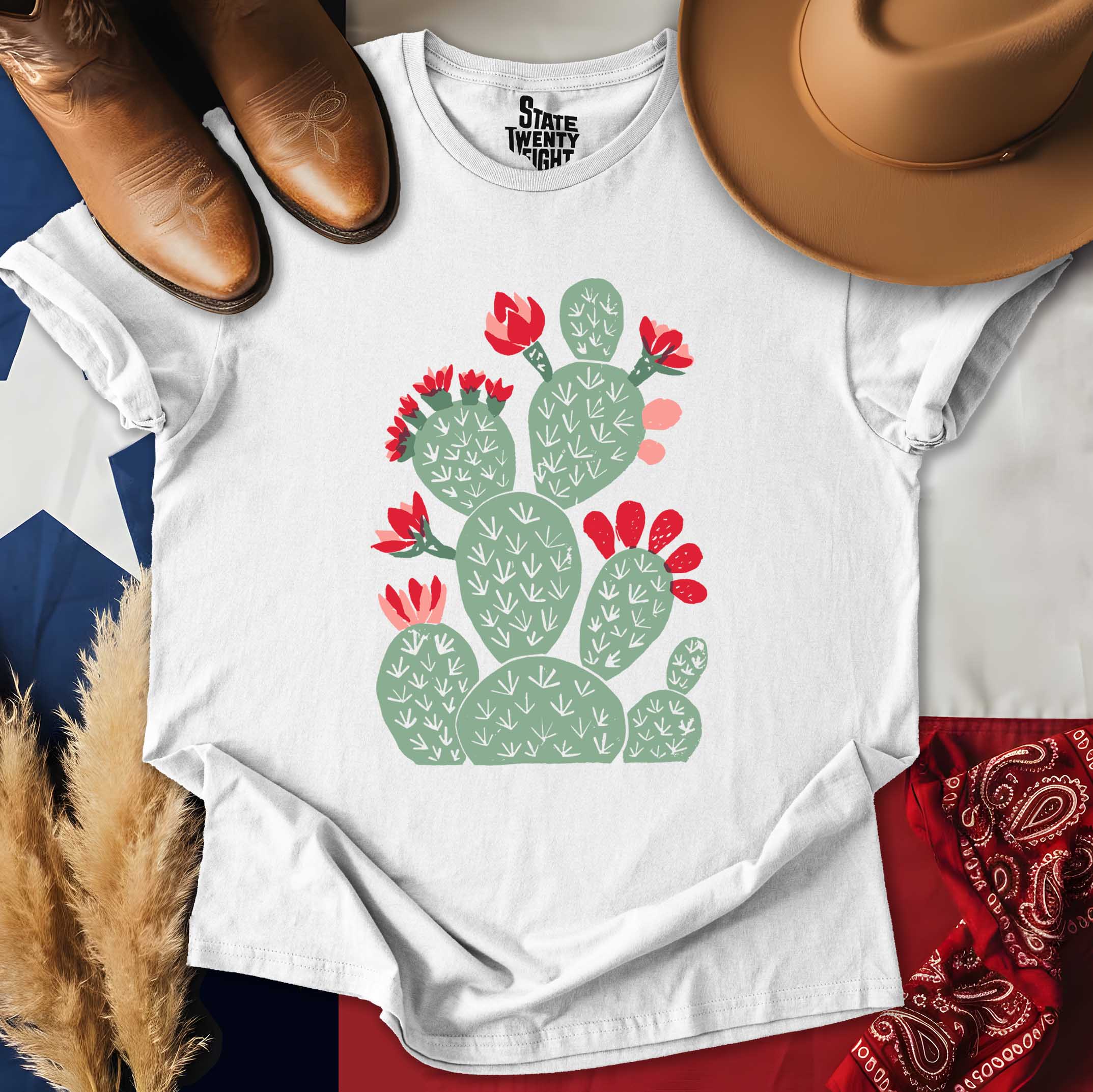 Rustic Prickly Pear Graphic  T-shirt