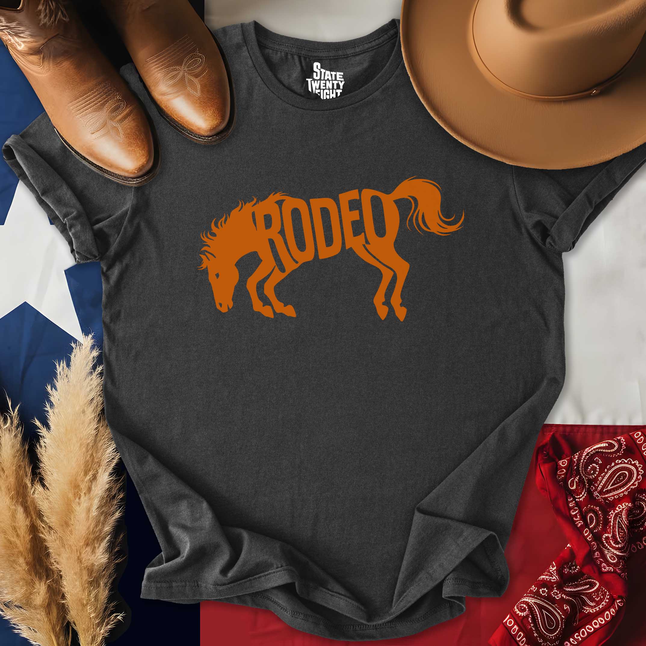 Texas Rodeo Bucking Horse T-shirt