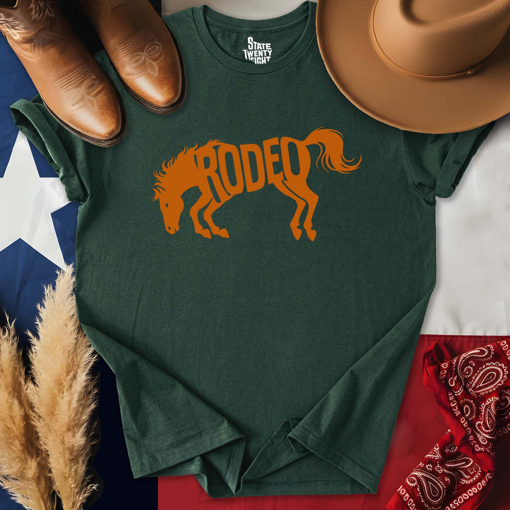 Texas Rodeo Bucking Horse T-shirt