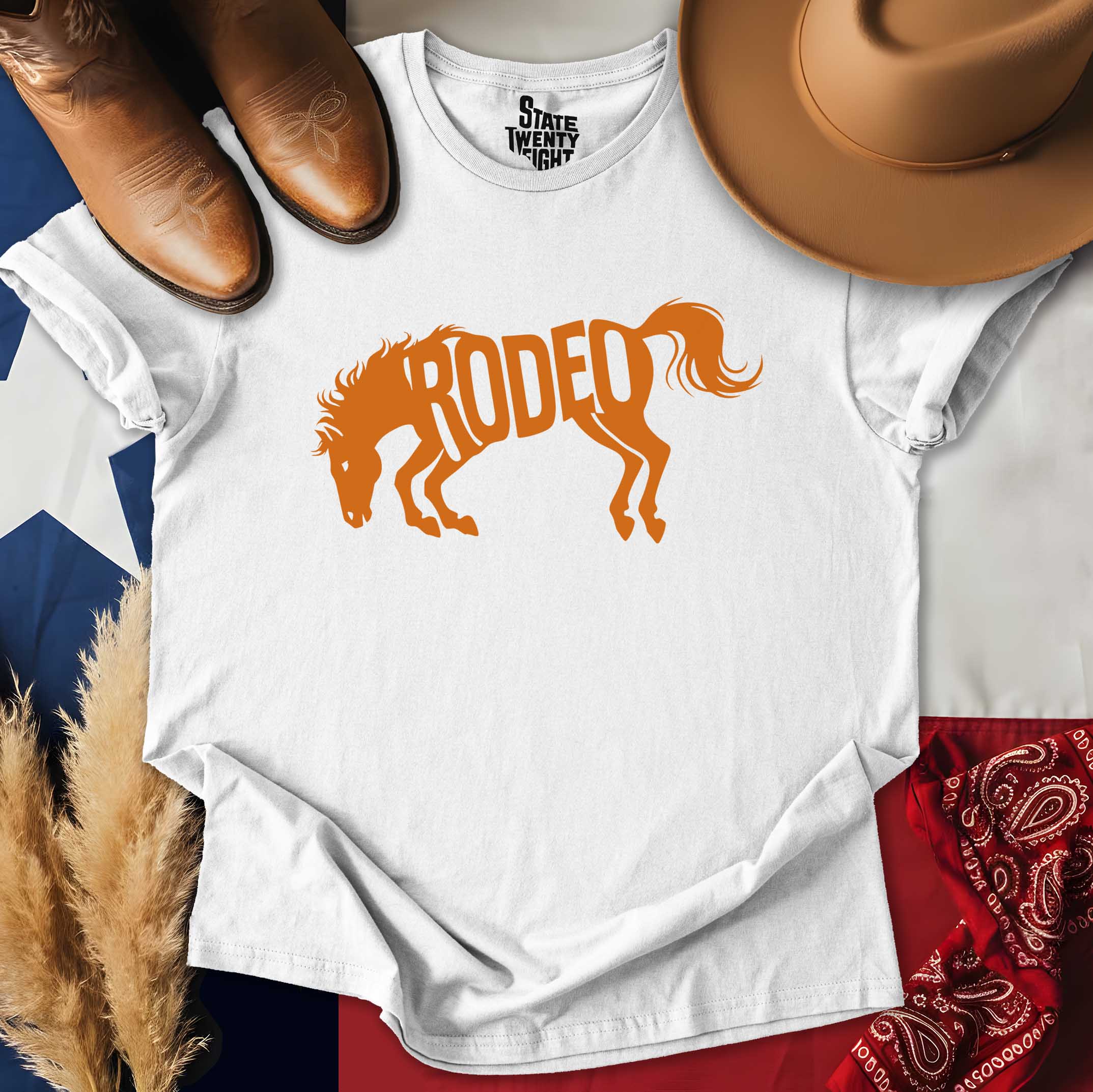 Texas Rodeo Bucking Horse T-shirt