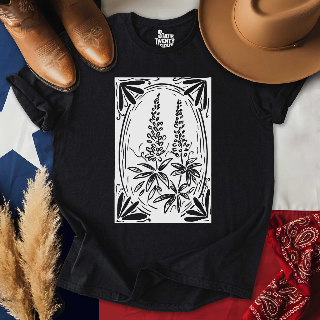 Bluebonnets Block Print T-shirt