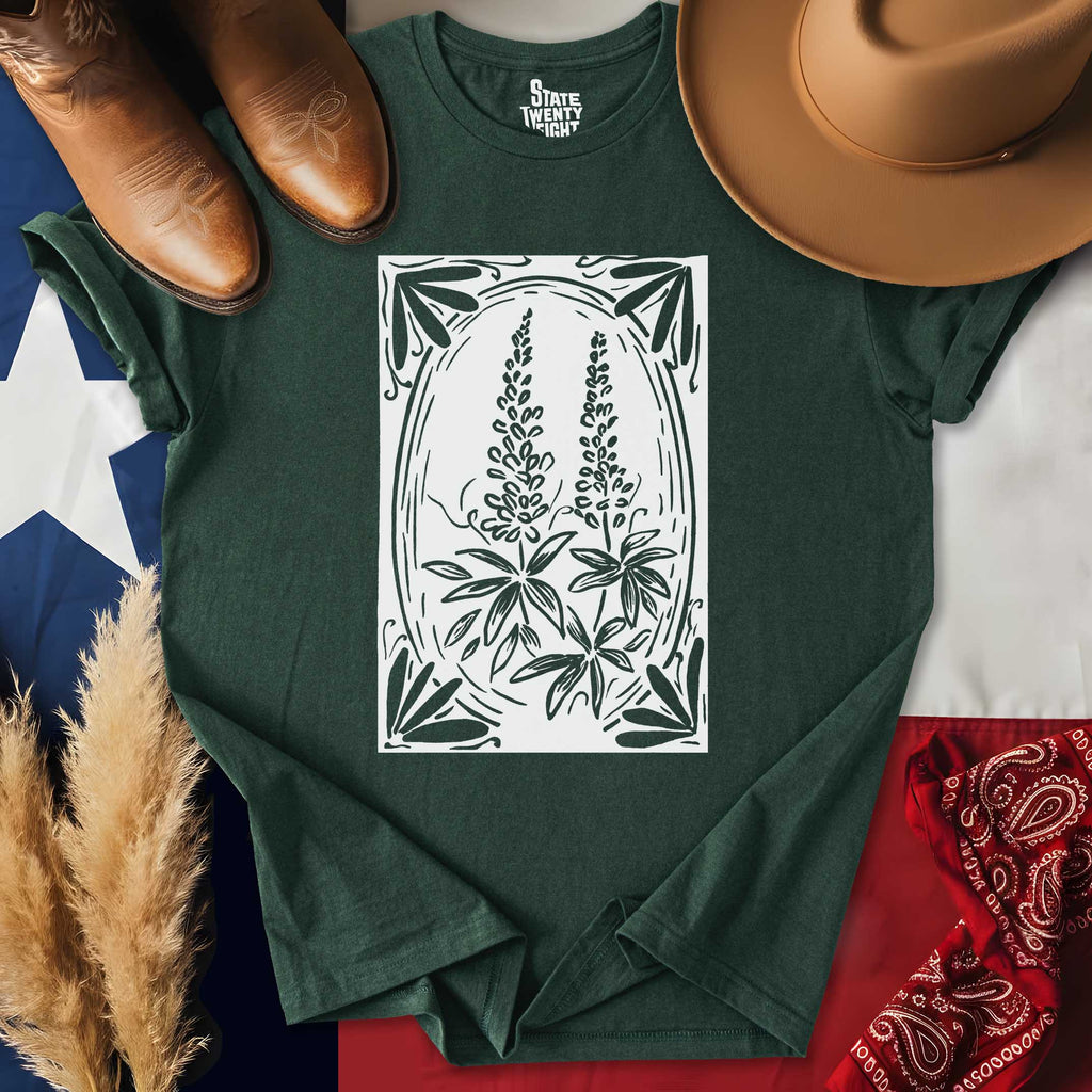 Bluebonnets Block Print T-shirt