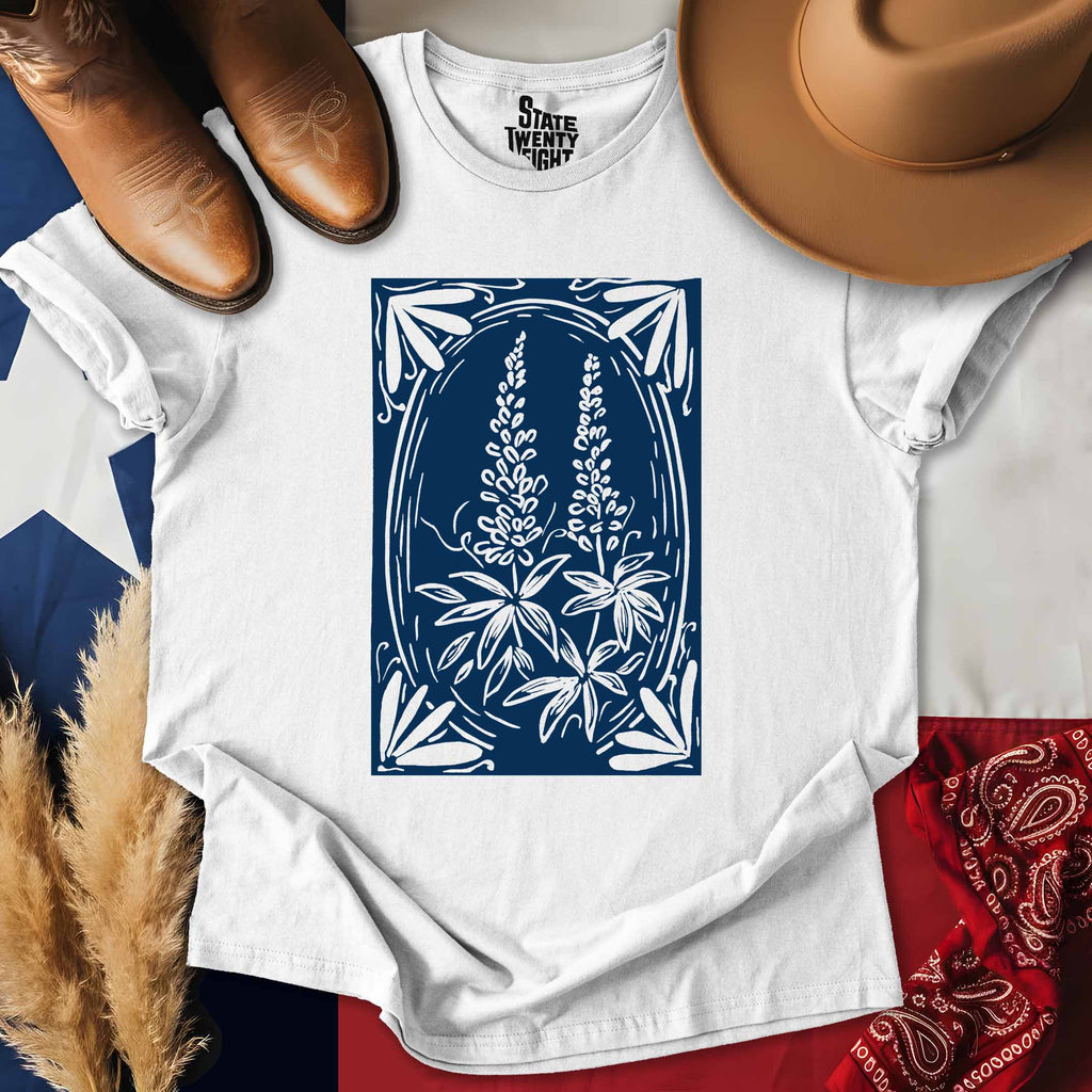 Bluebonnets Block Print T-shirt