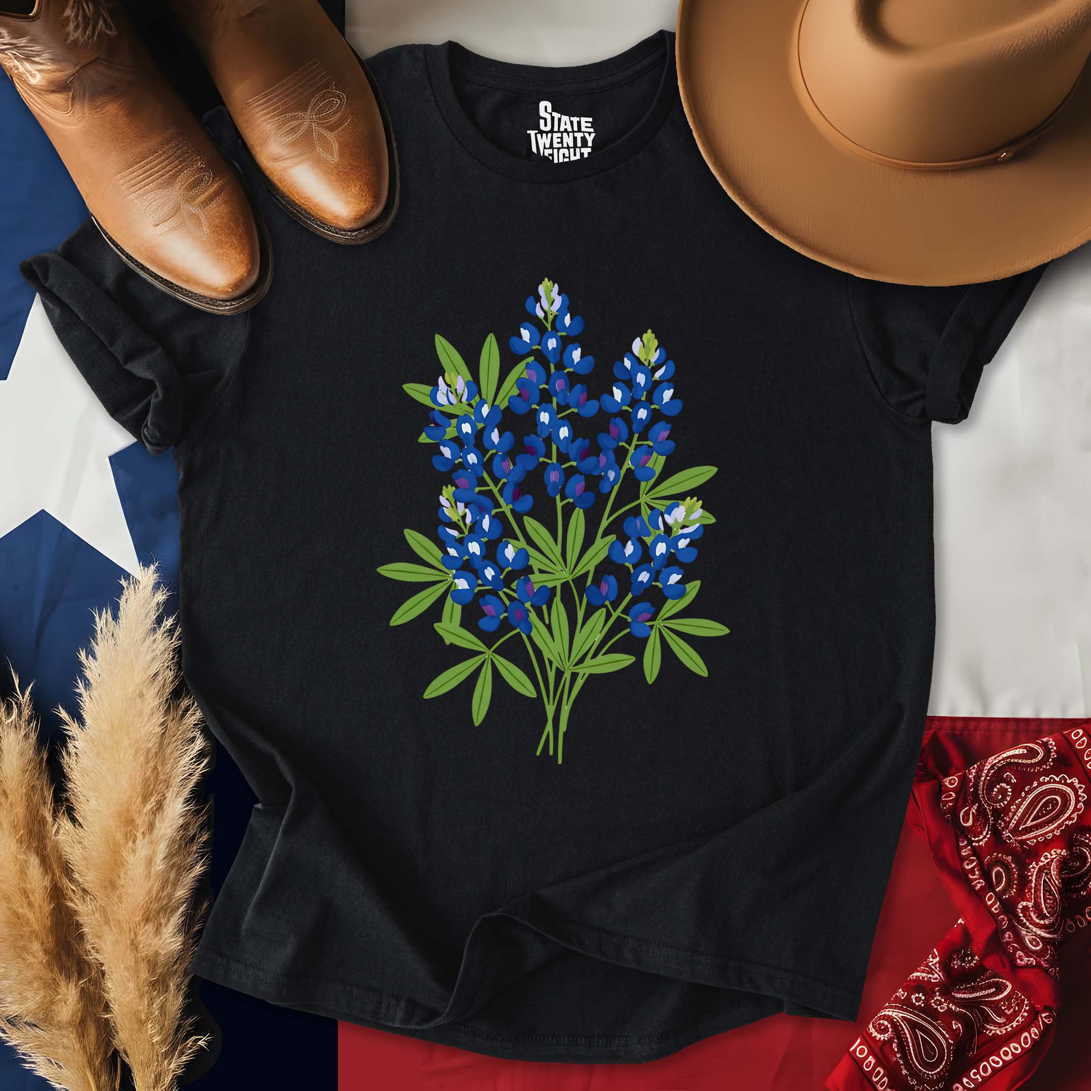 Texas Bluebonnet Bouquet T-shirt