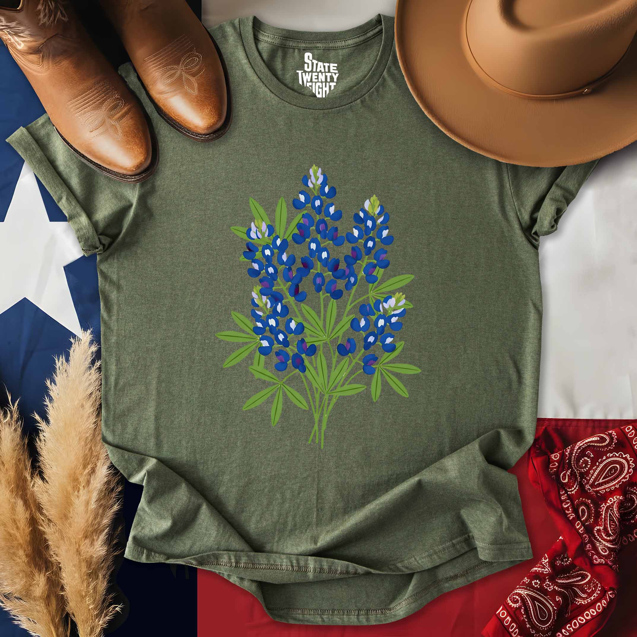 Texas Bluebonnet Bouquet T-shirt