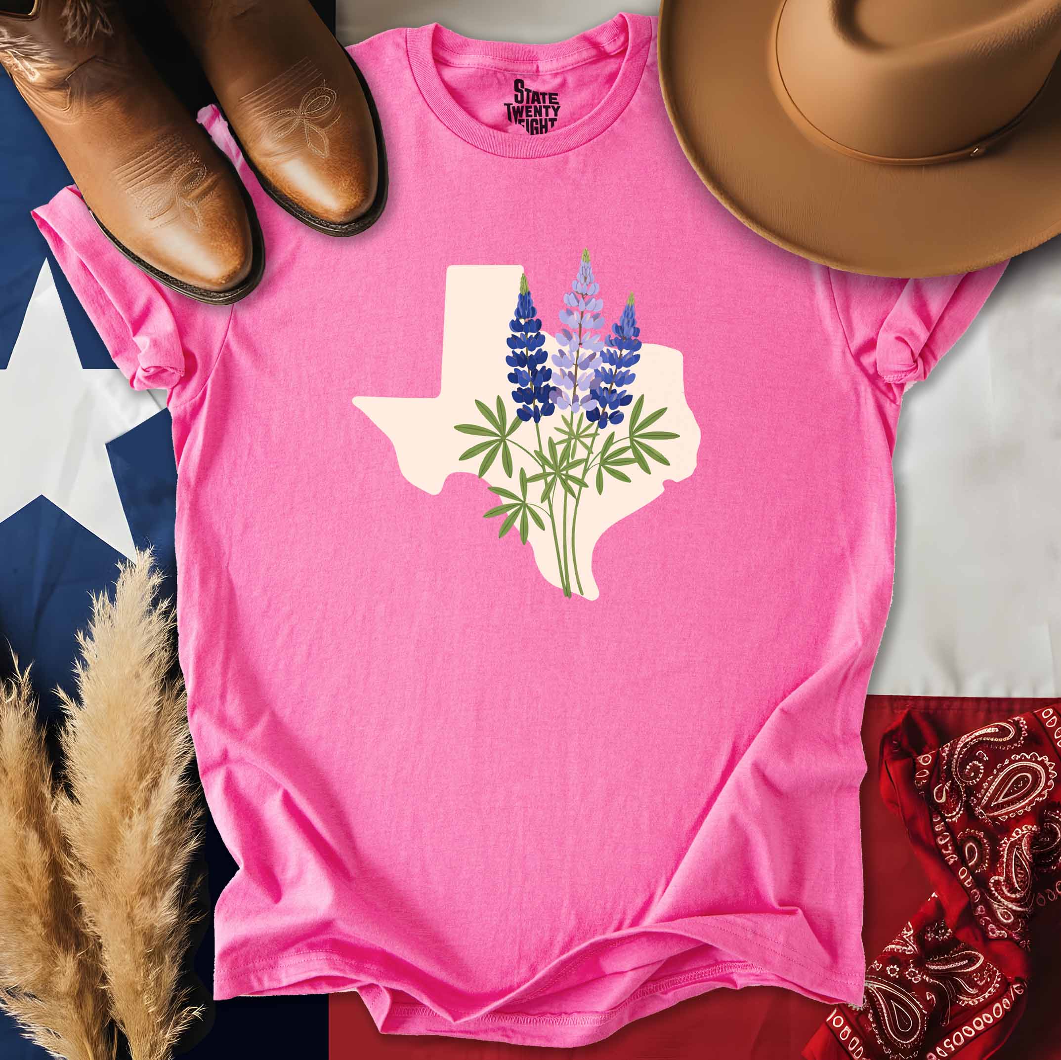 Texas Bluebonnets Silhouette T-shirt