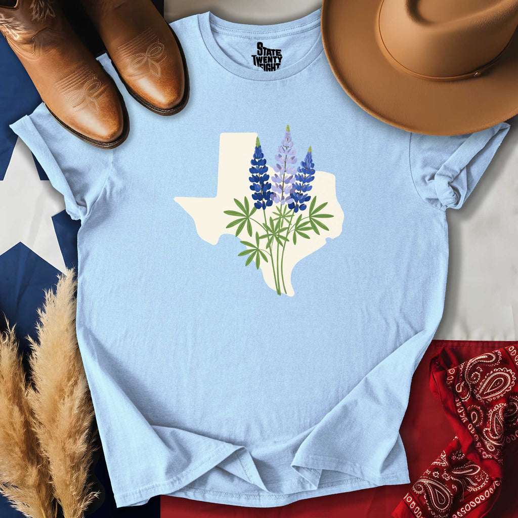 Texas Bluebonnets Silhouette T-shirt