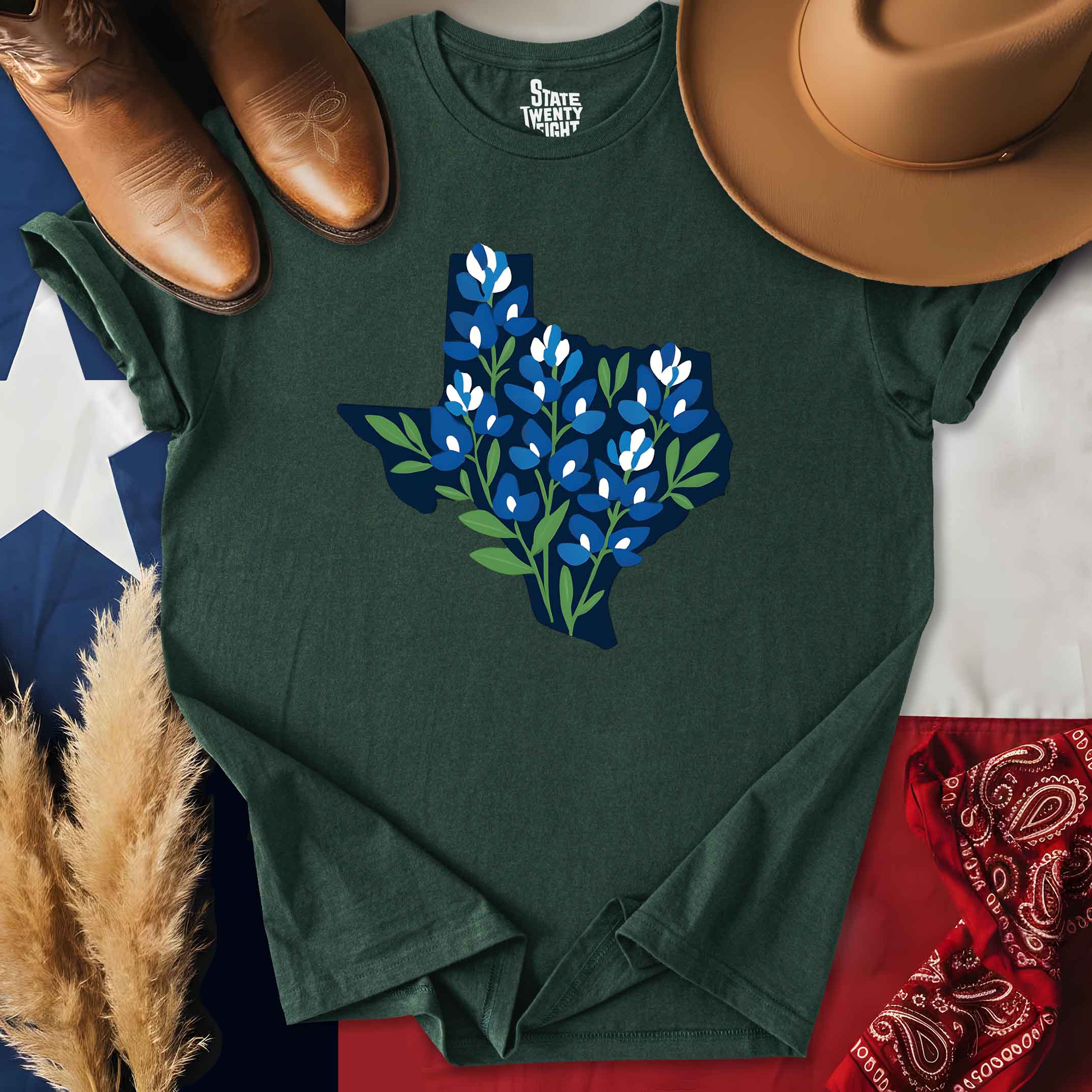 Lone Star Blooms  T-shirt