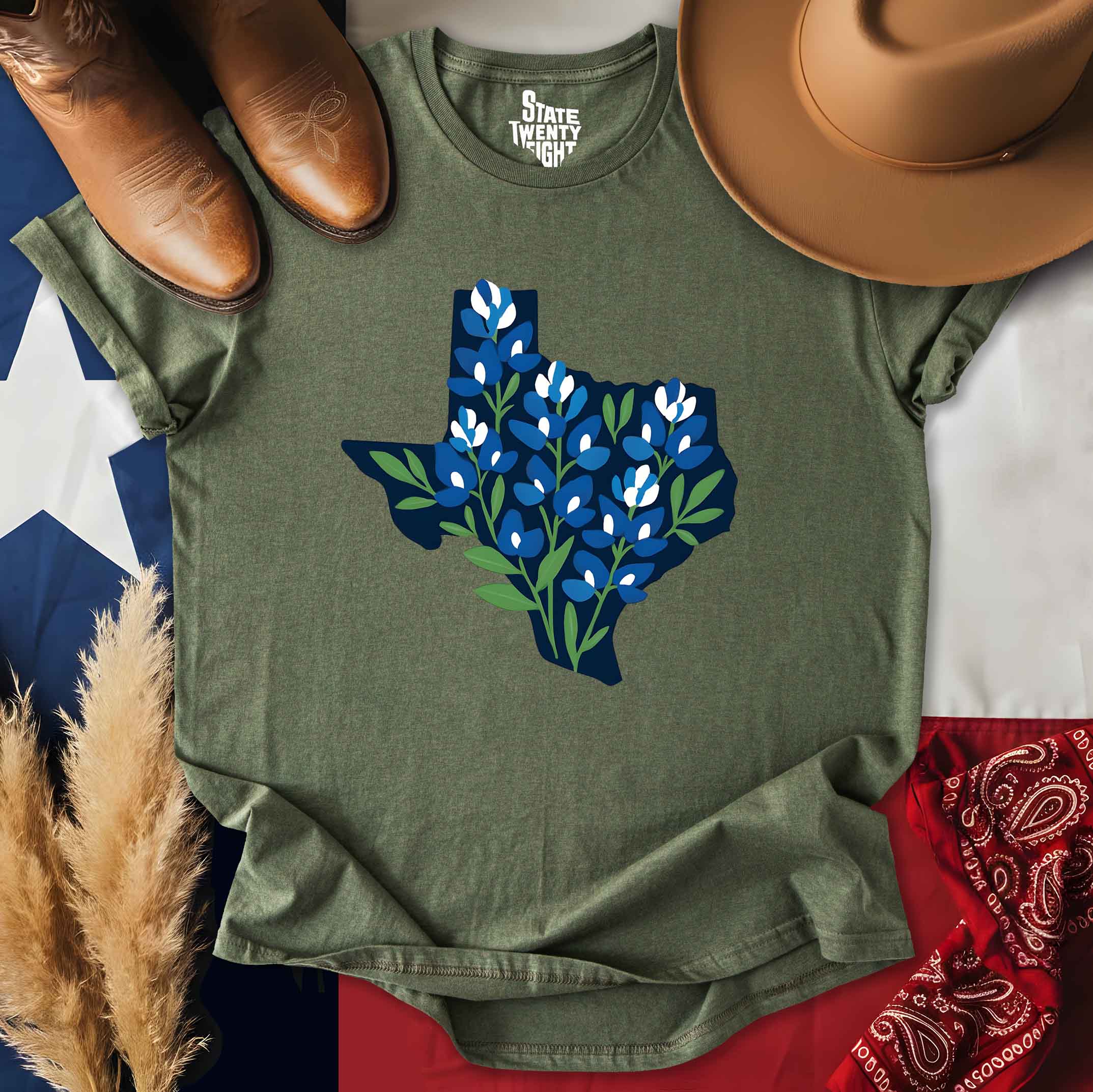 Lone Star Blooms  T-shirt