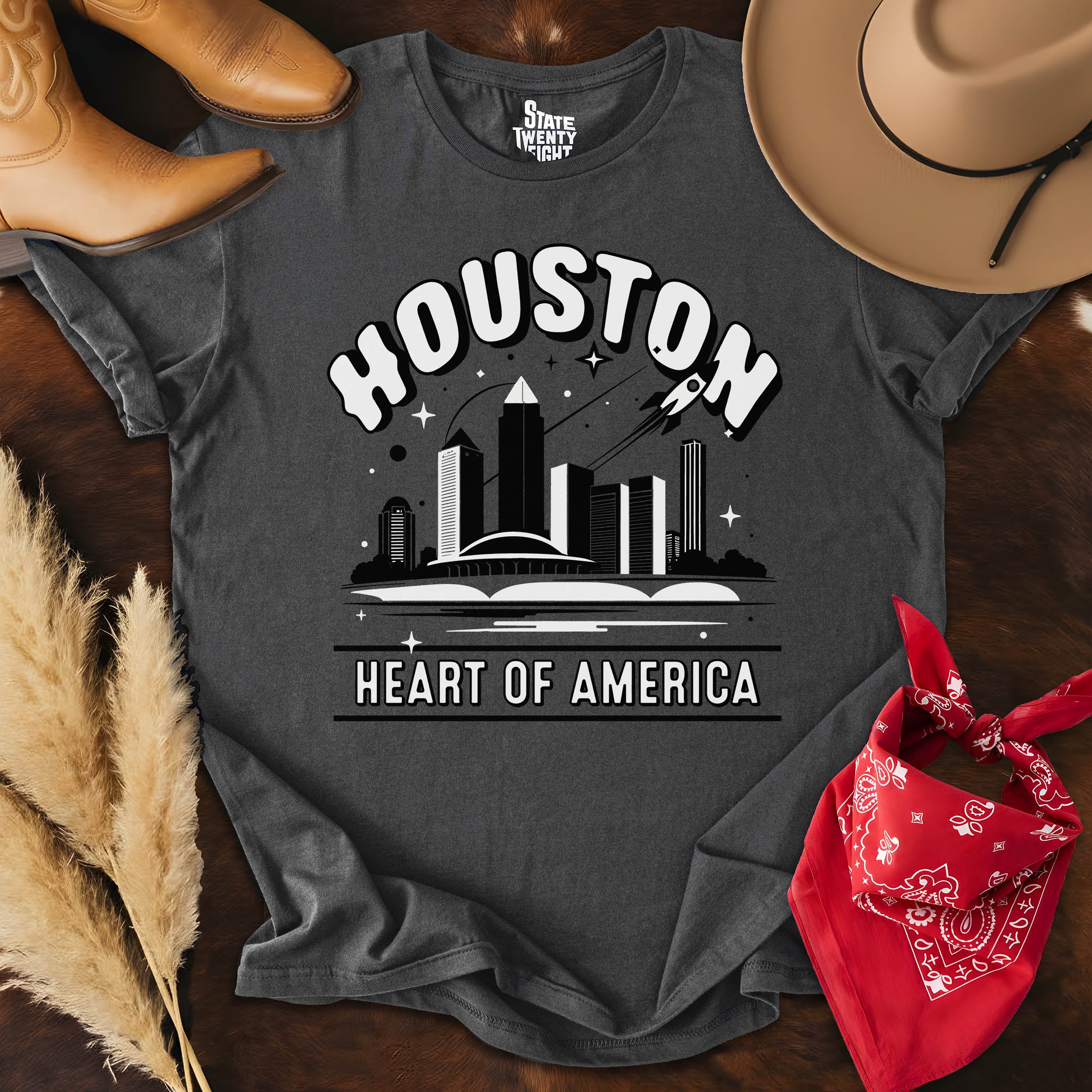 Houston Outlines  T-shirt