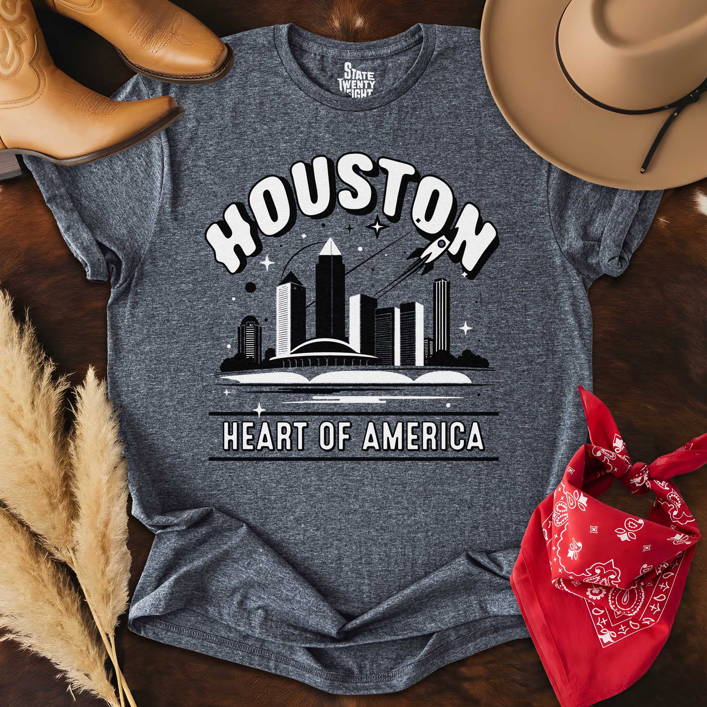 Houston Outlines  T-shirt