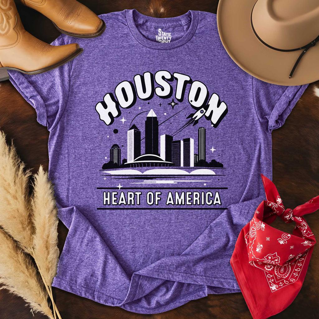 Houston Outlines  T-shirt