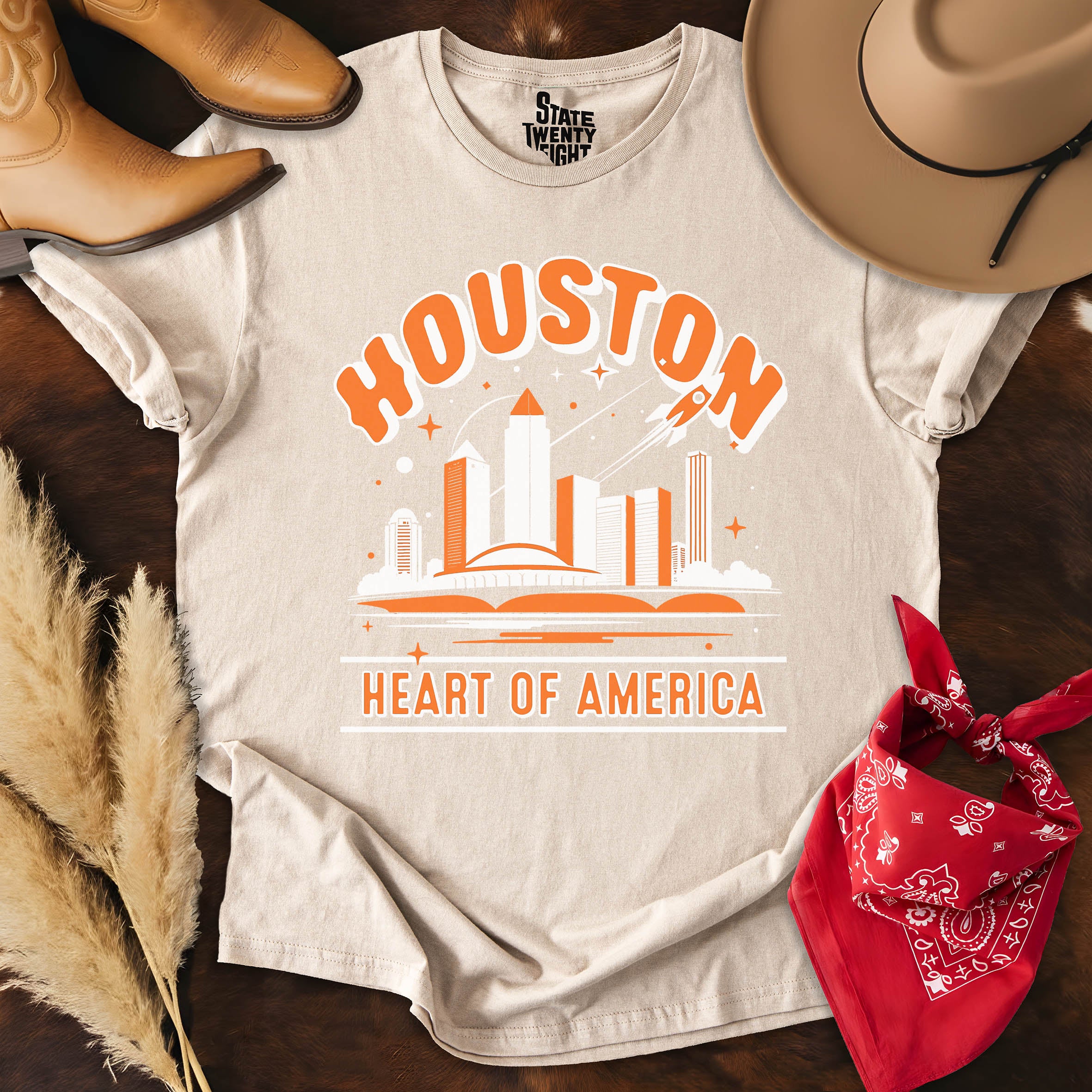 Houston Outlines  T-shirt