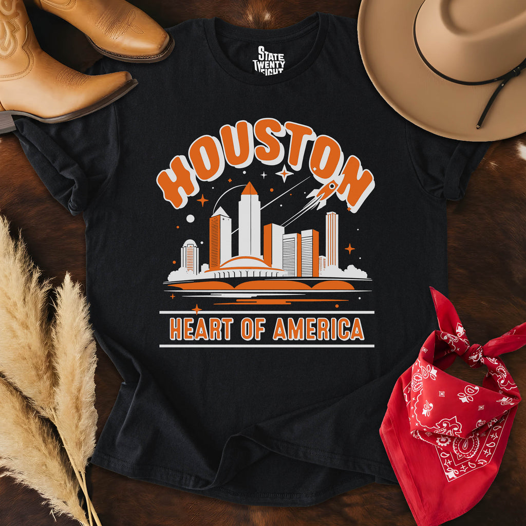 Houston Outlines  T-shirt