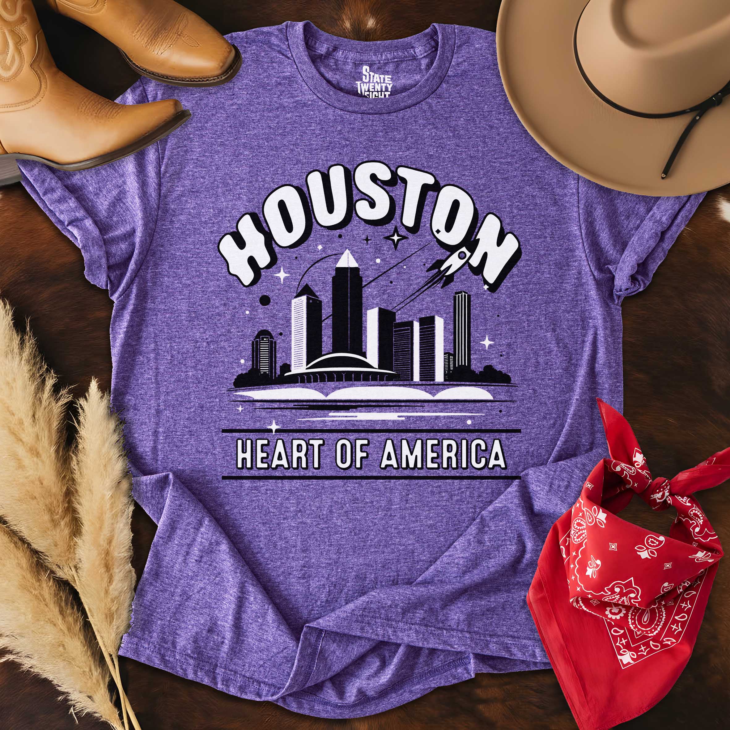 Houston Outlines  T-shirt
