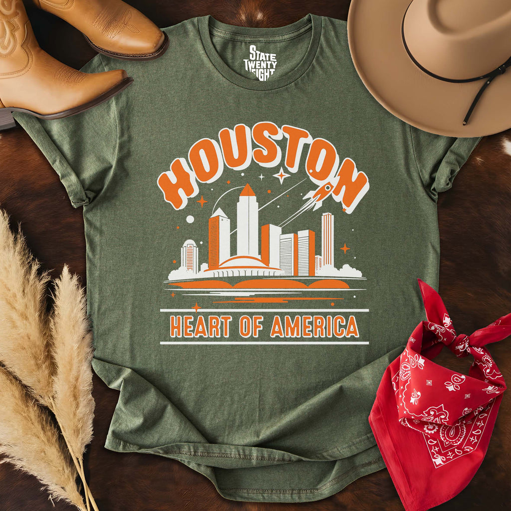 Houston Outlines  T-shirt