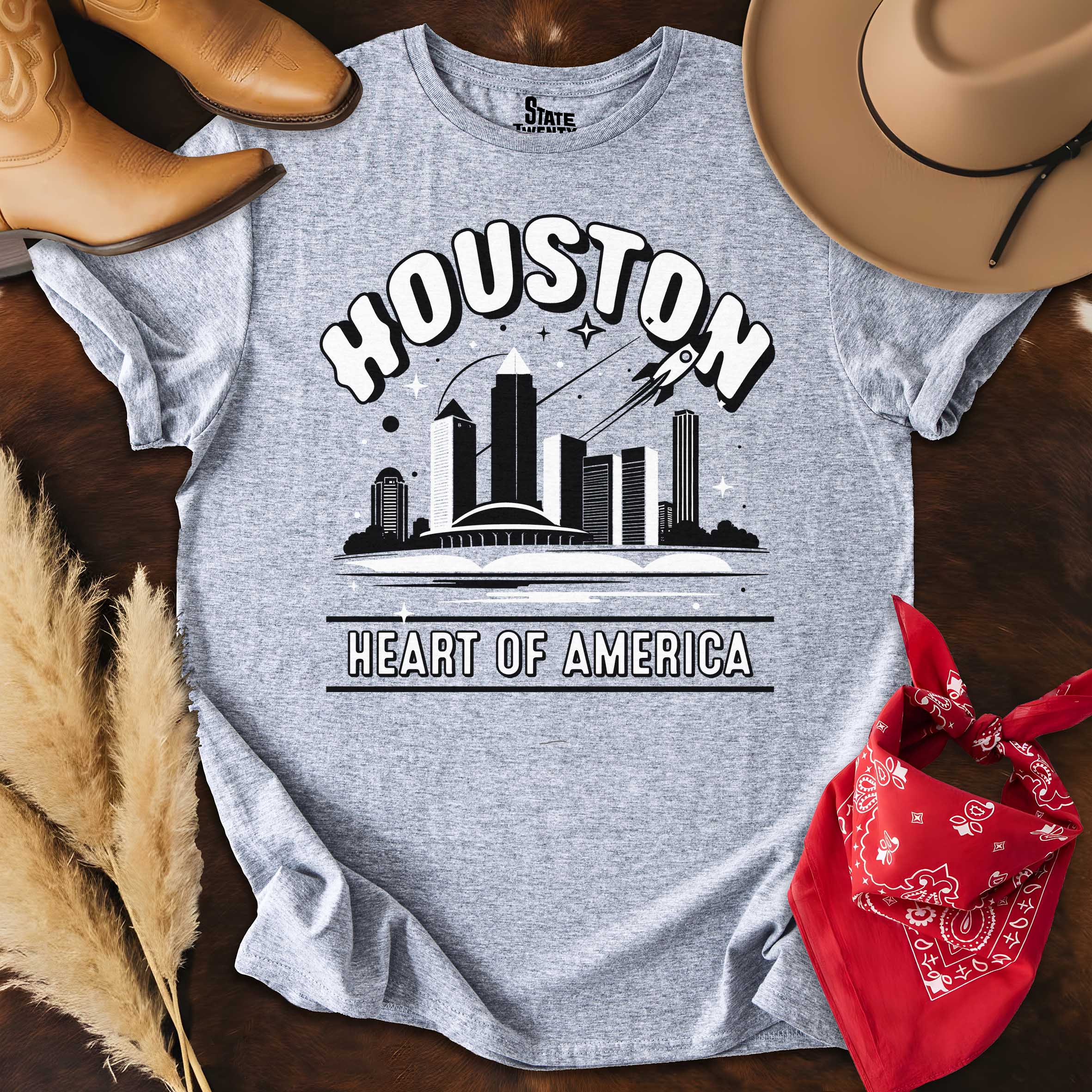 Houston Outlines  T-shirt