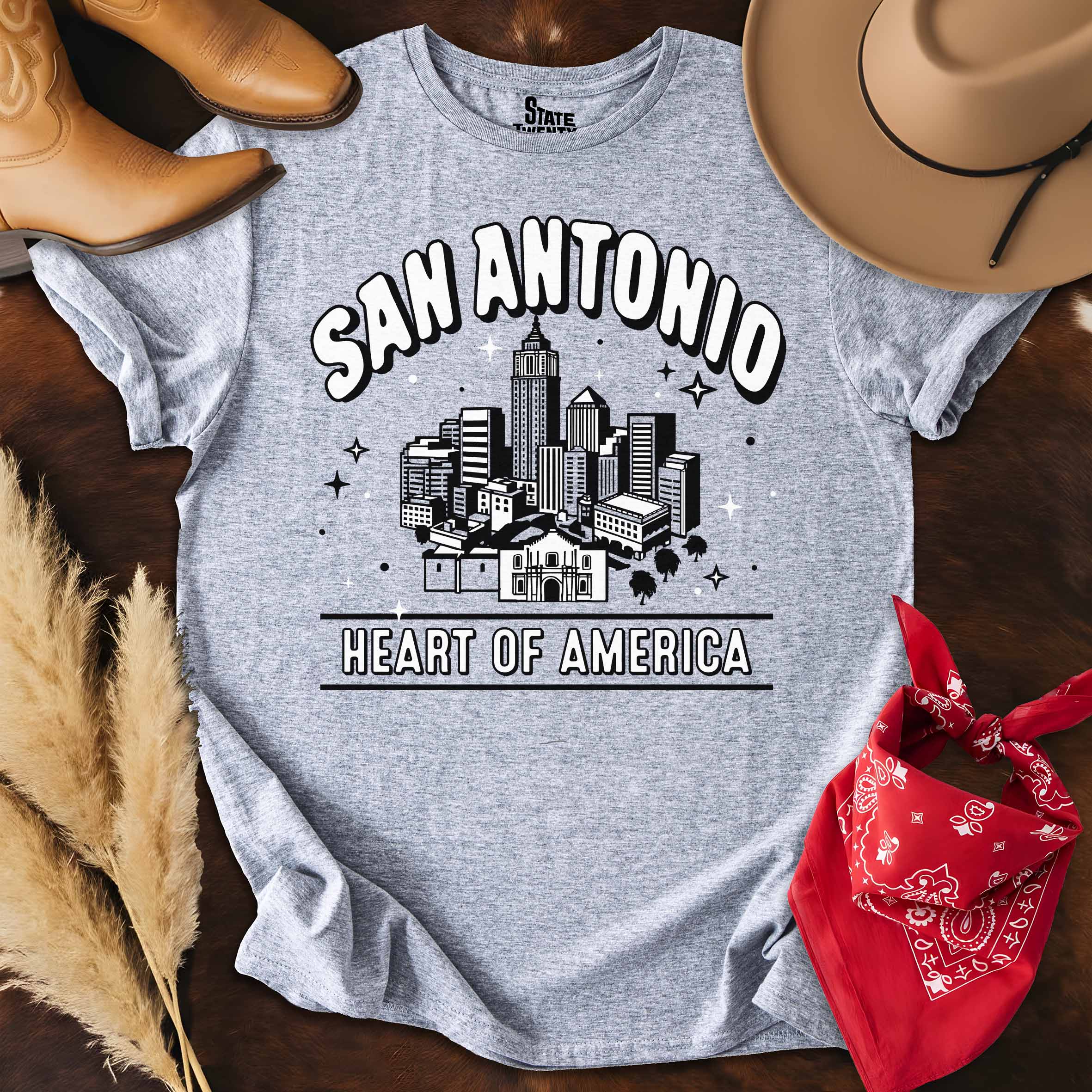 San Antonio Outlines  T-shirt