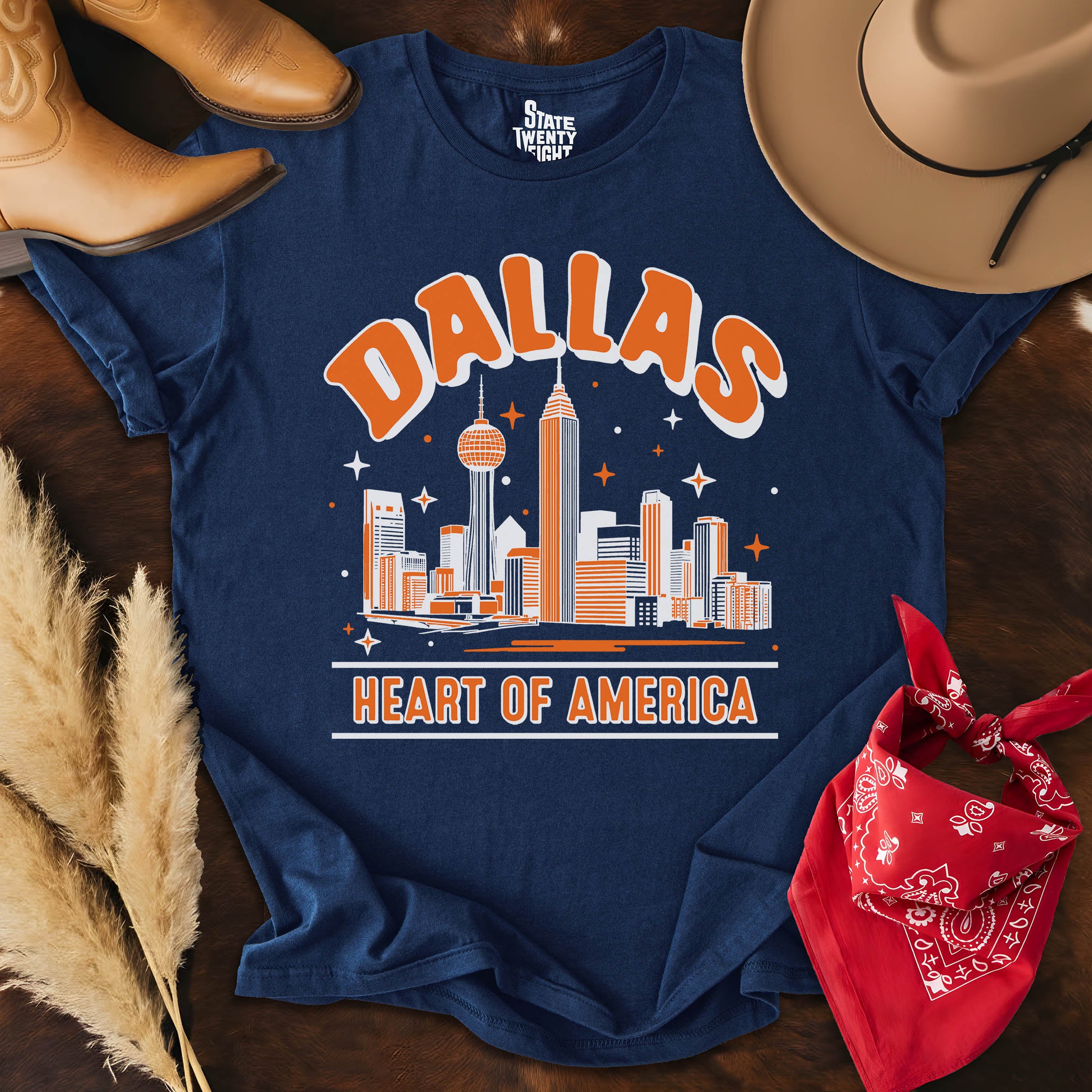 Dallas Outlines  T-shirt