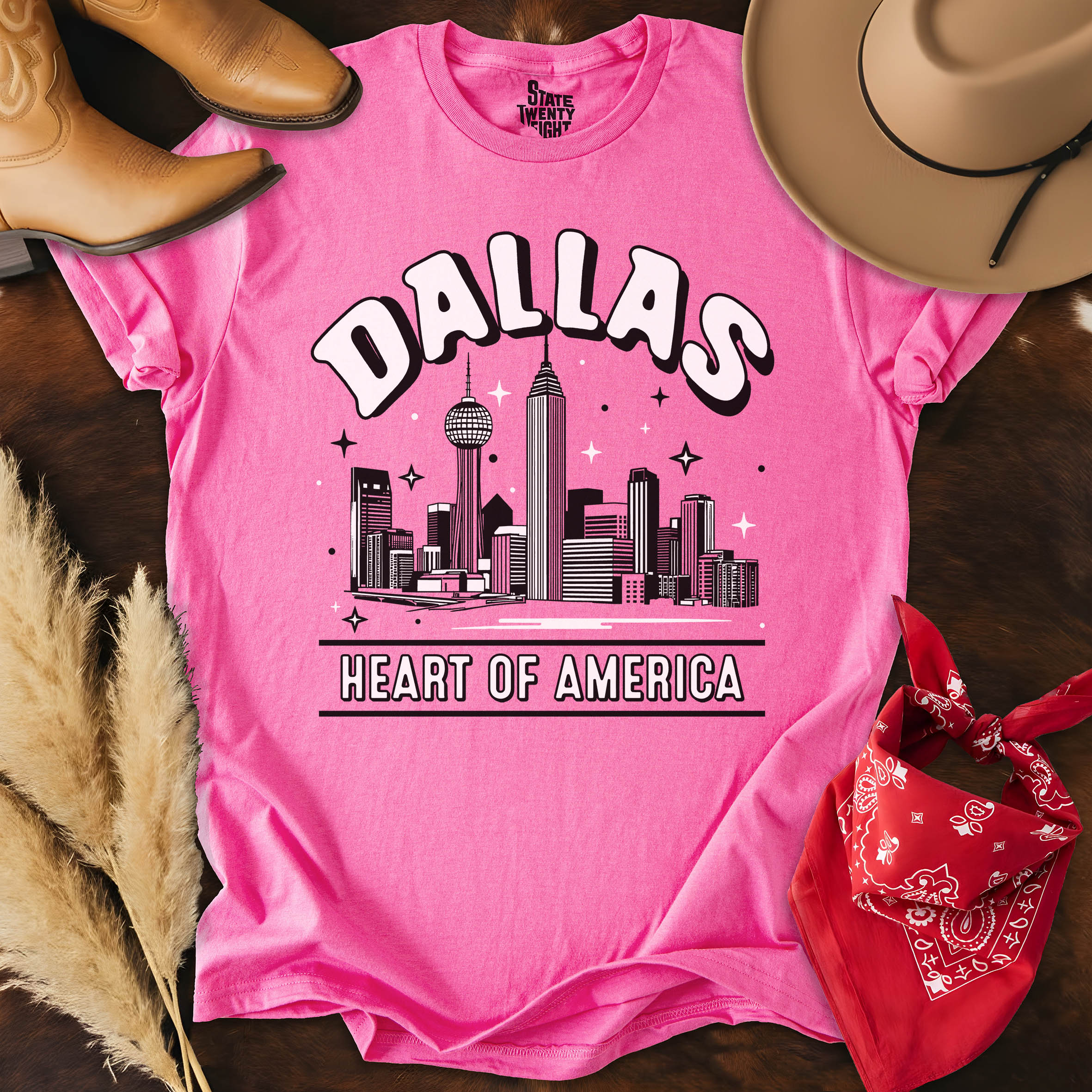 Dallas Outlines  T-shirt