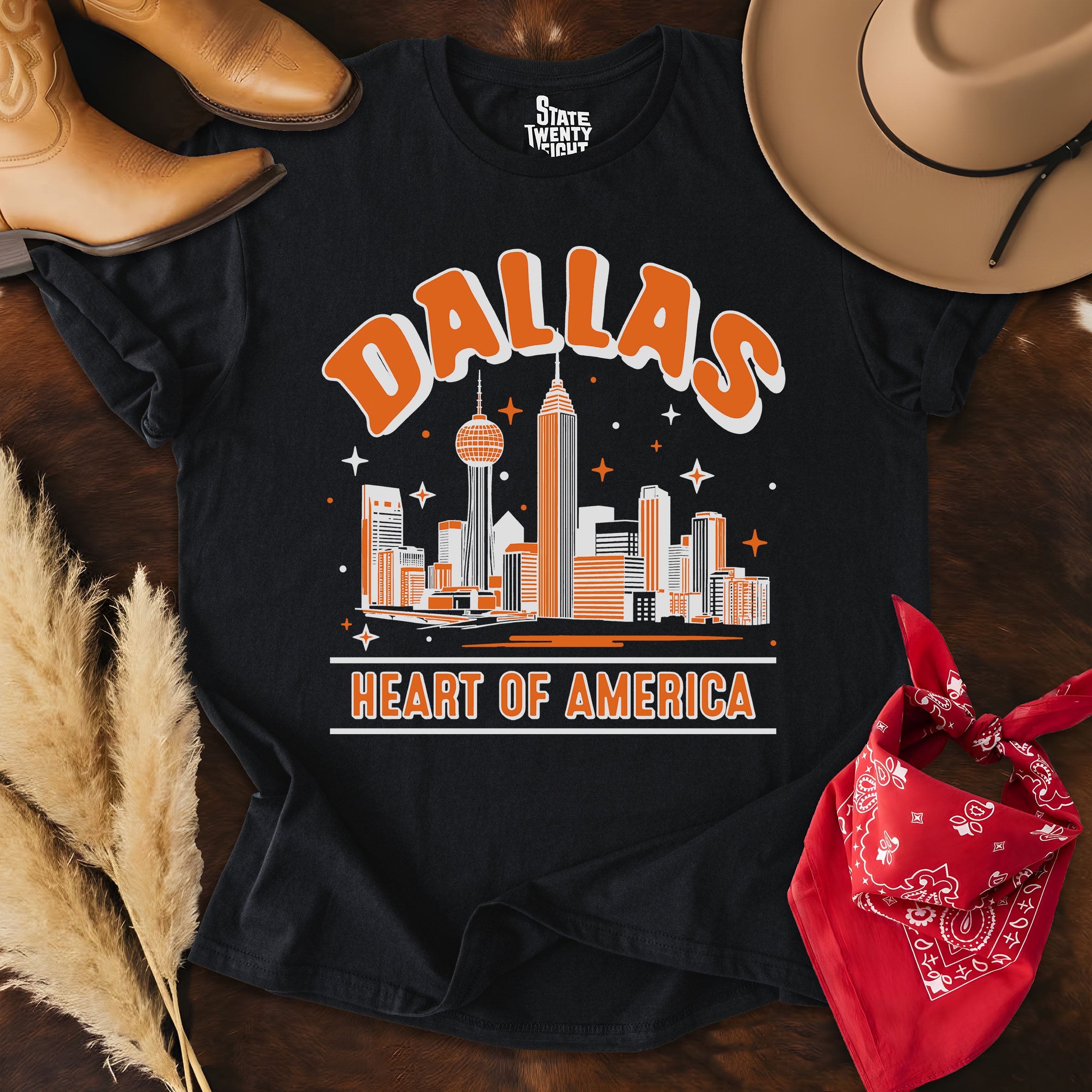 Dallas Outlines  T-shirt