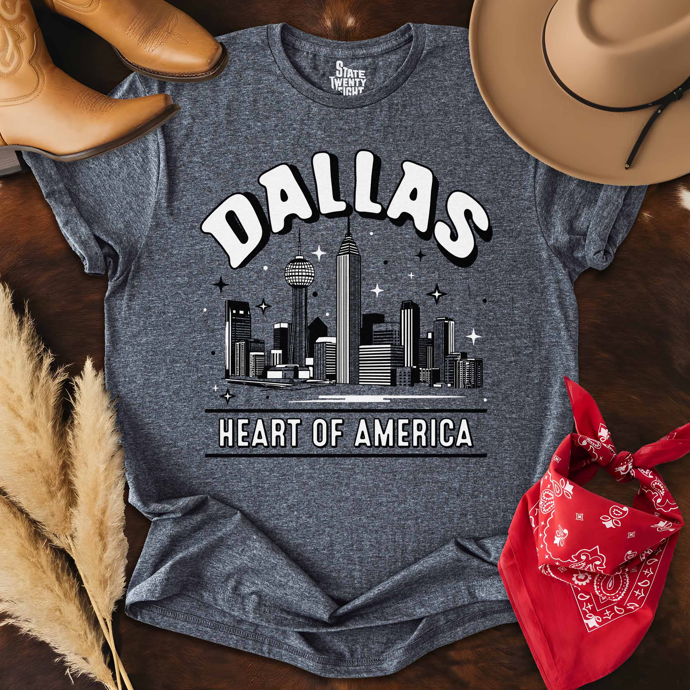 Dallas Outlines  T-shirt