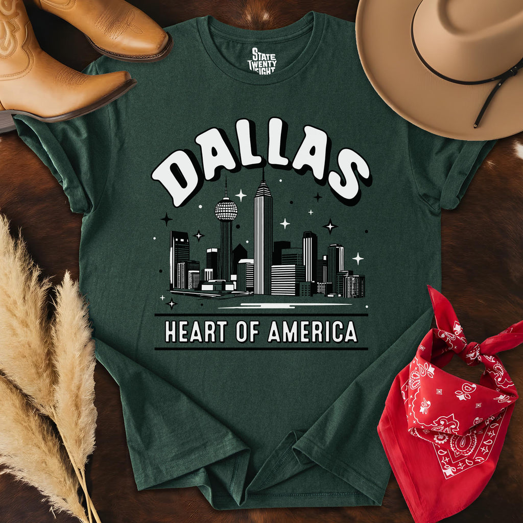 Dallas Outlines  T-shirt