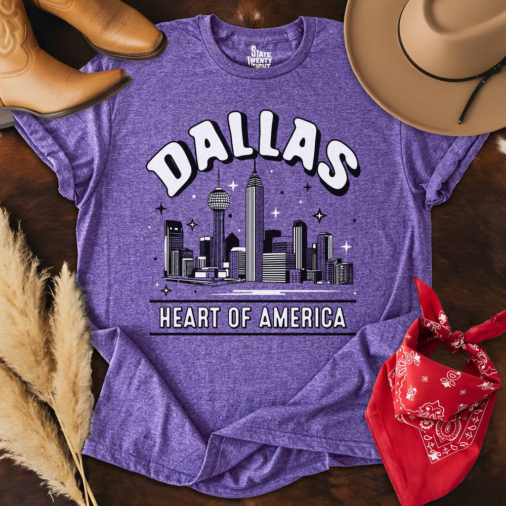 Dallas Outlines  T-shirt