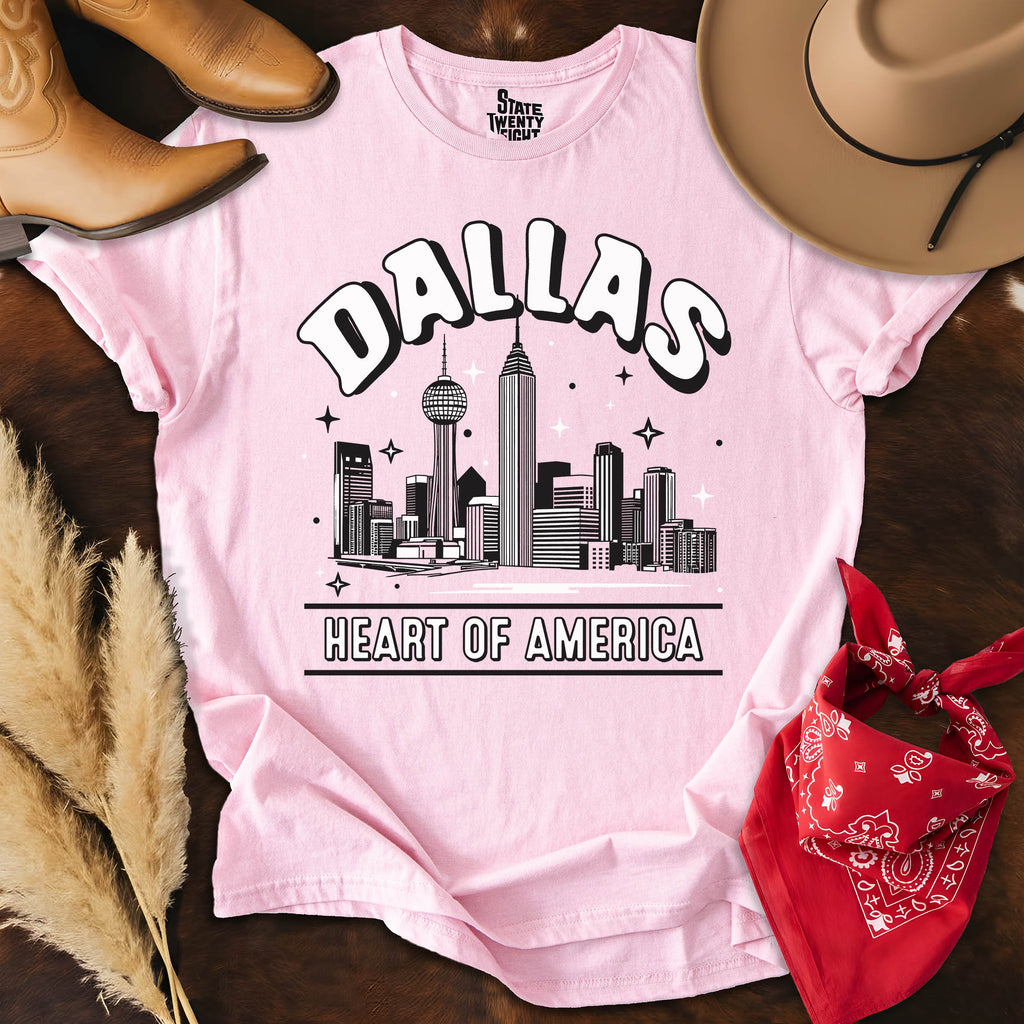 Dallas Outlines  T-shirt