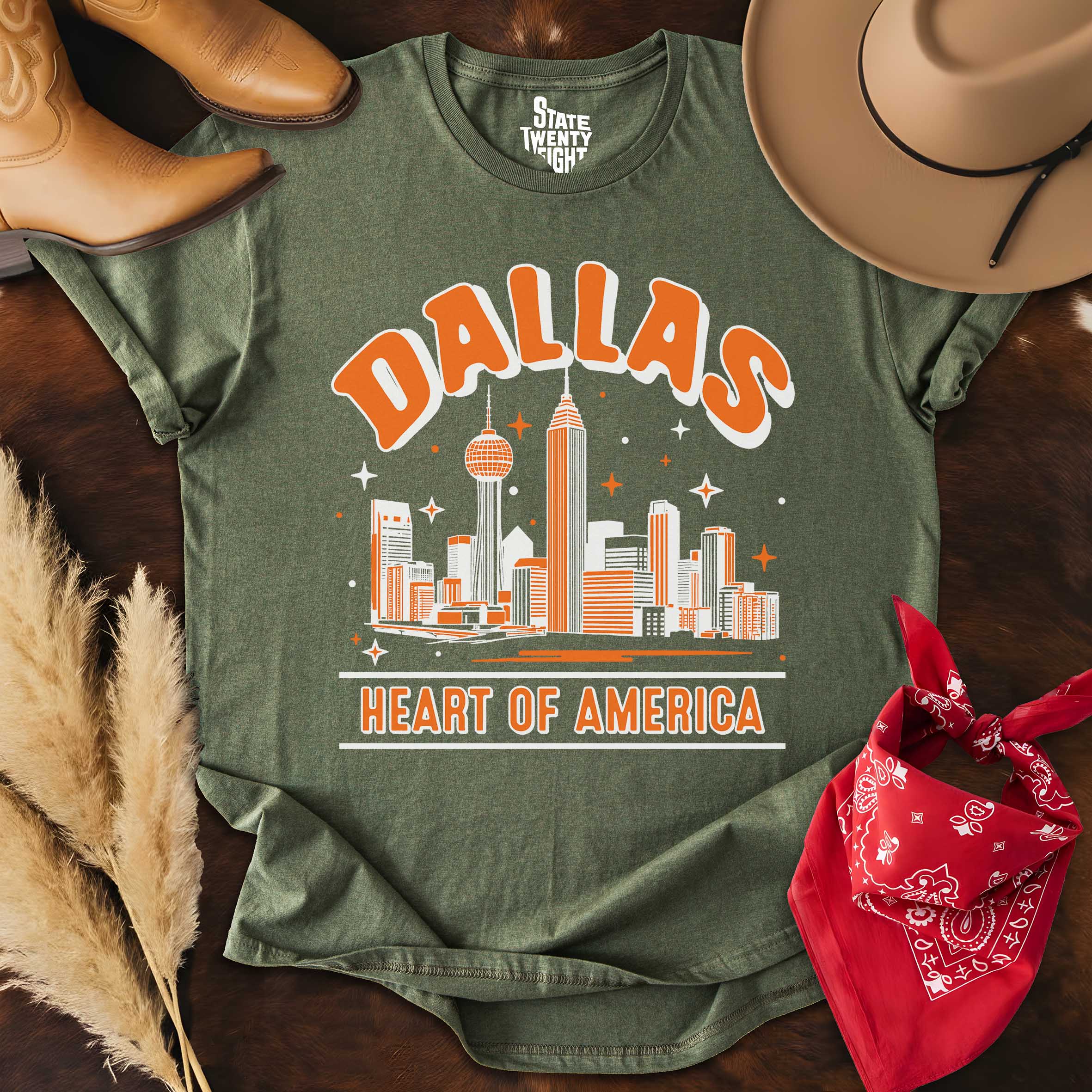 Dallas Outlines  T-shirt