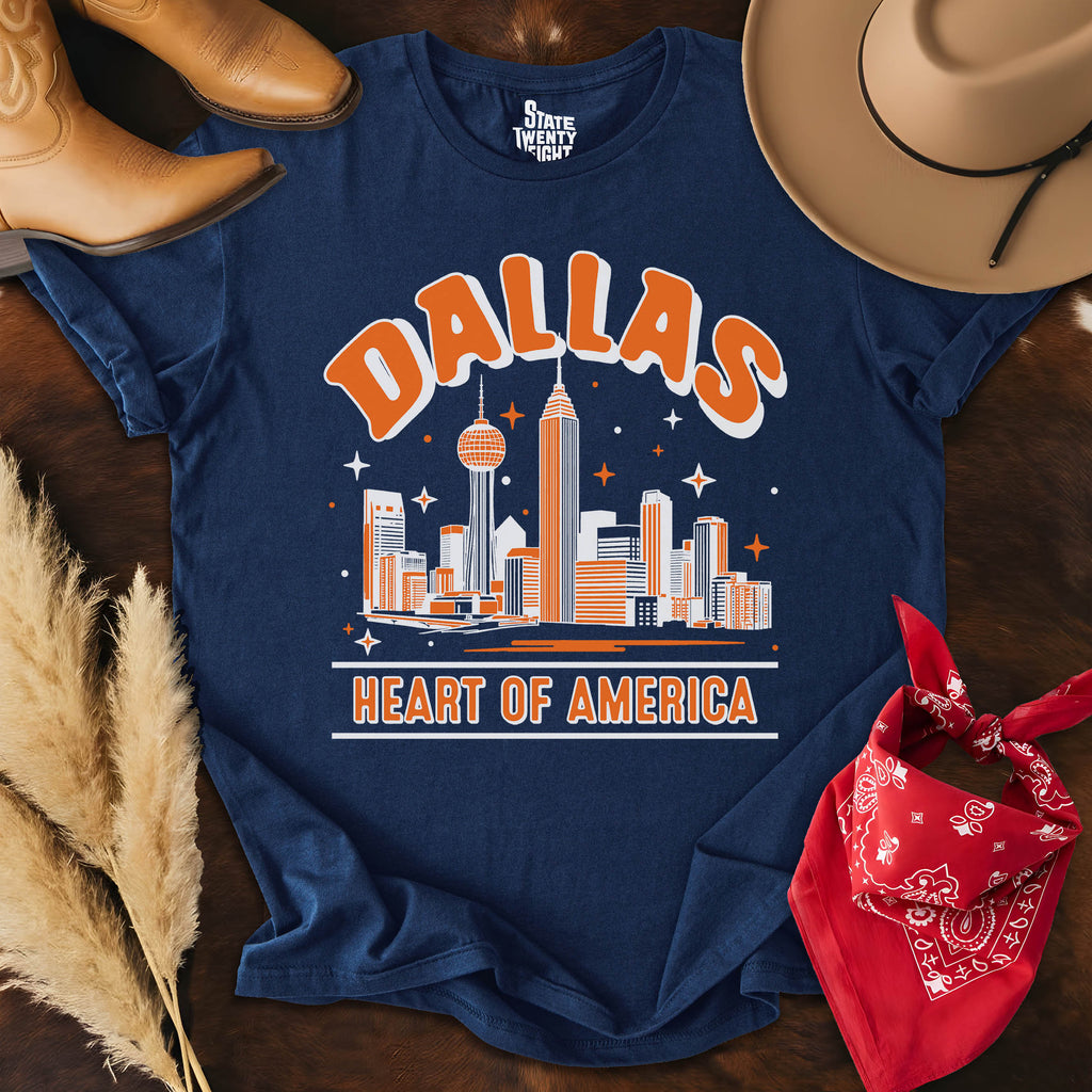 Dallas Outlines  T-shirt
