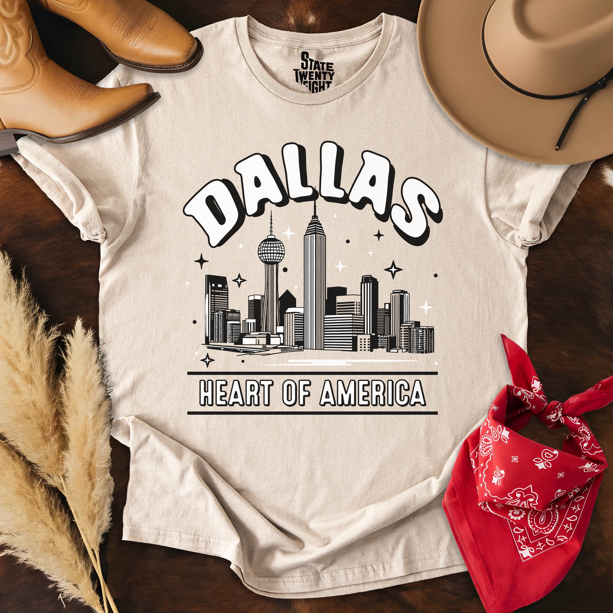 Dallas Outlines  T-shirt