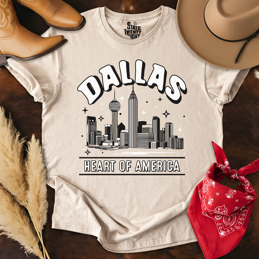 Dallas Outlines  T-shirt