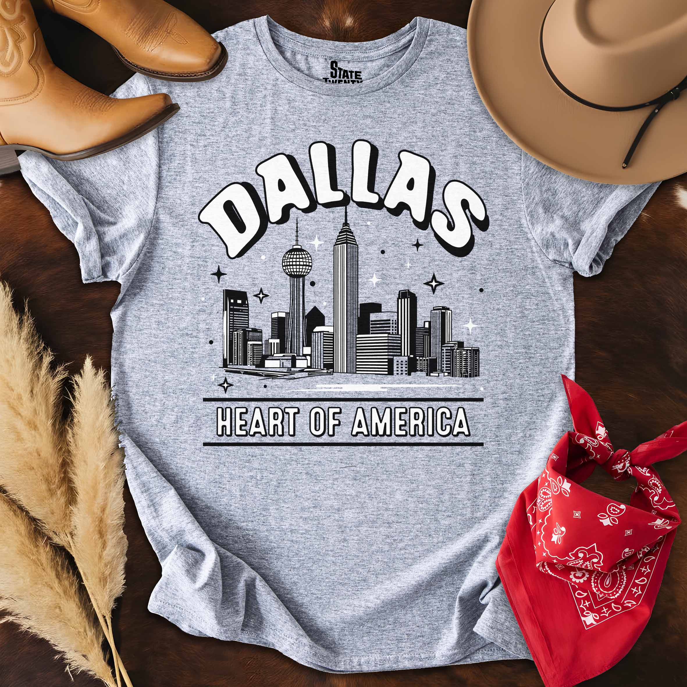 Dallas Outlines  T-shirt