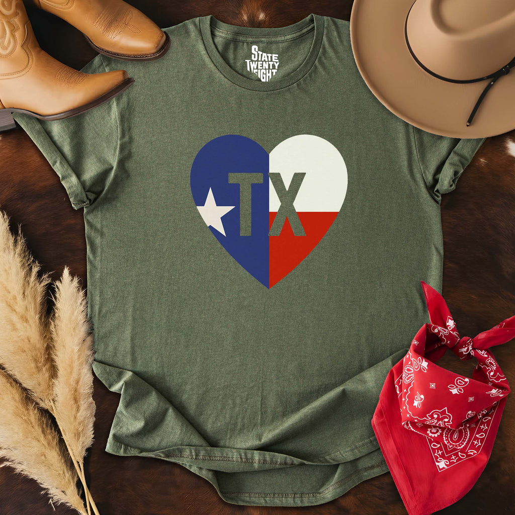 Heart Of Texas  T-shirt