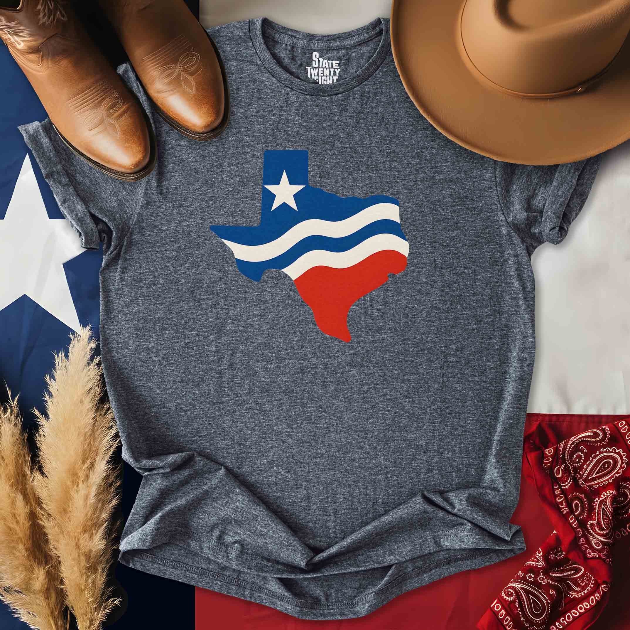 Red, White & Texan  T-shirt