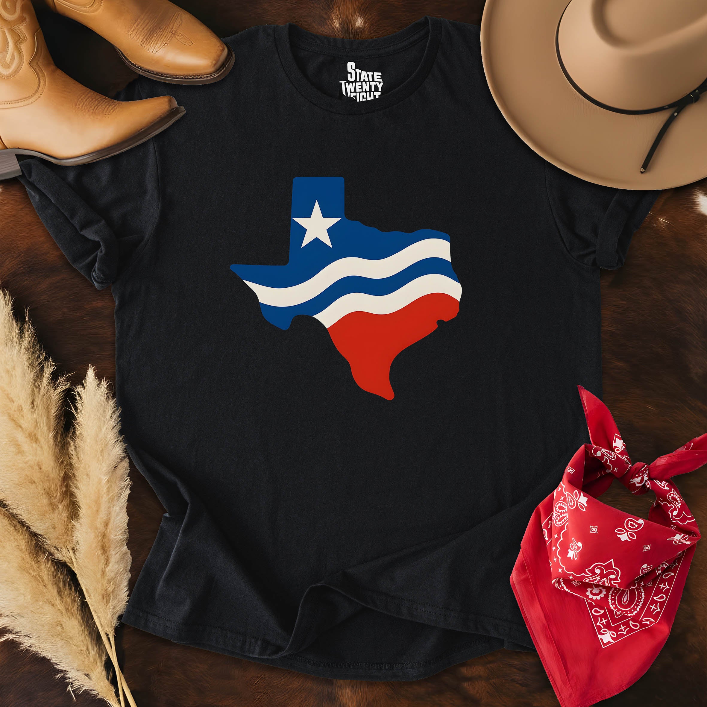 Red, White & Texan  T-shirt