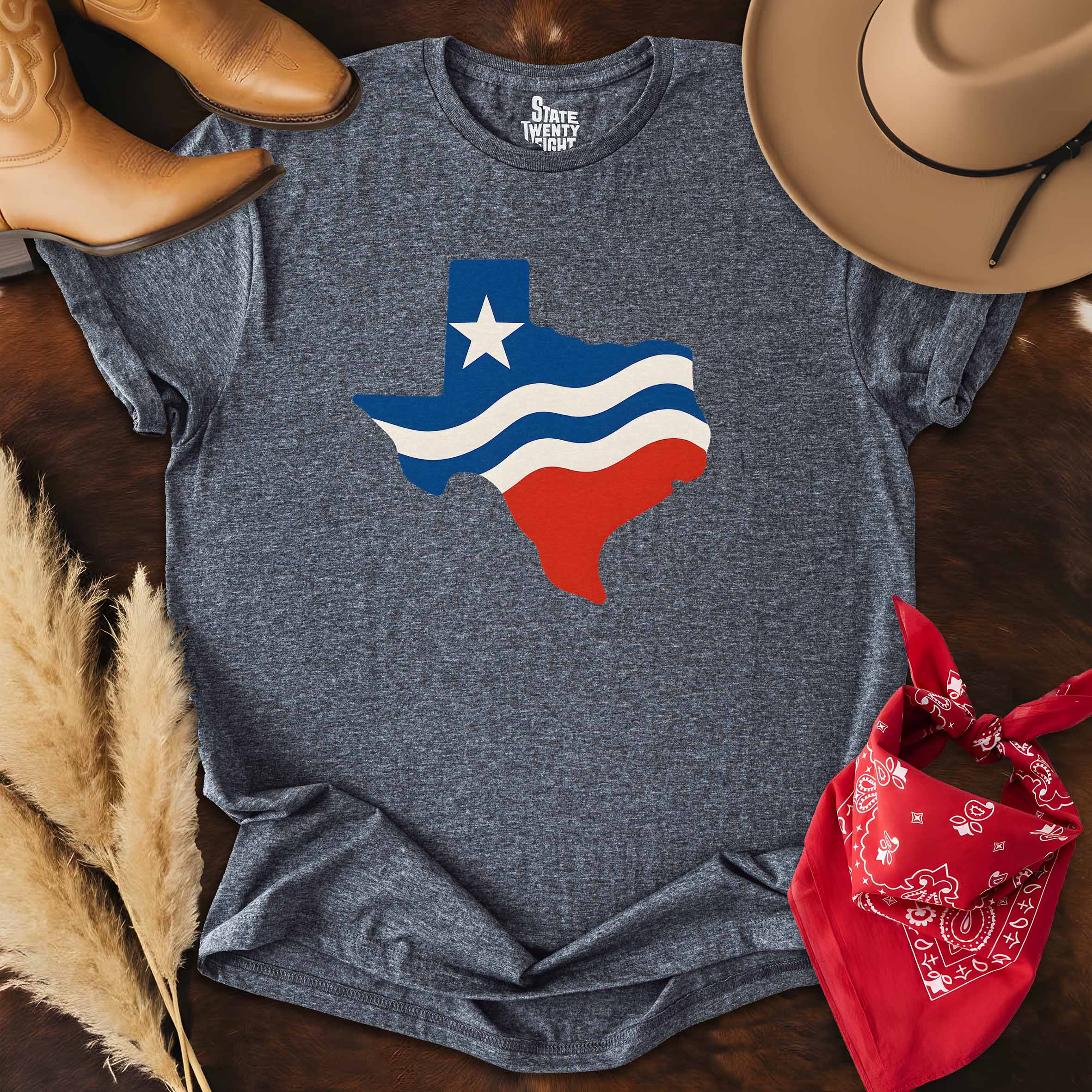Red, White & Texan  T-shirt