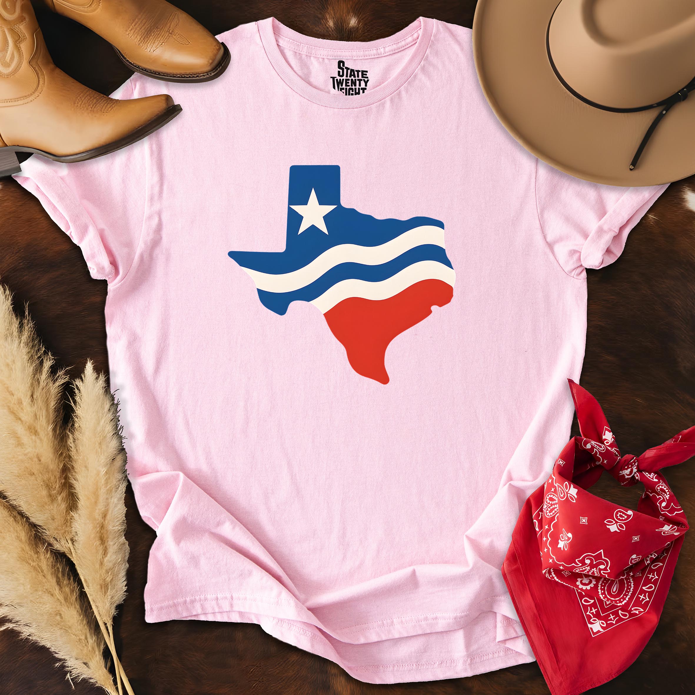 Red, White & Texan  T-shirt