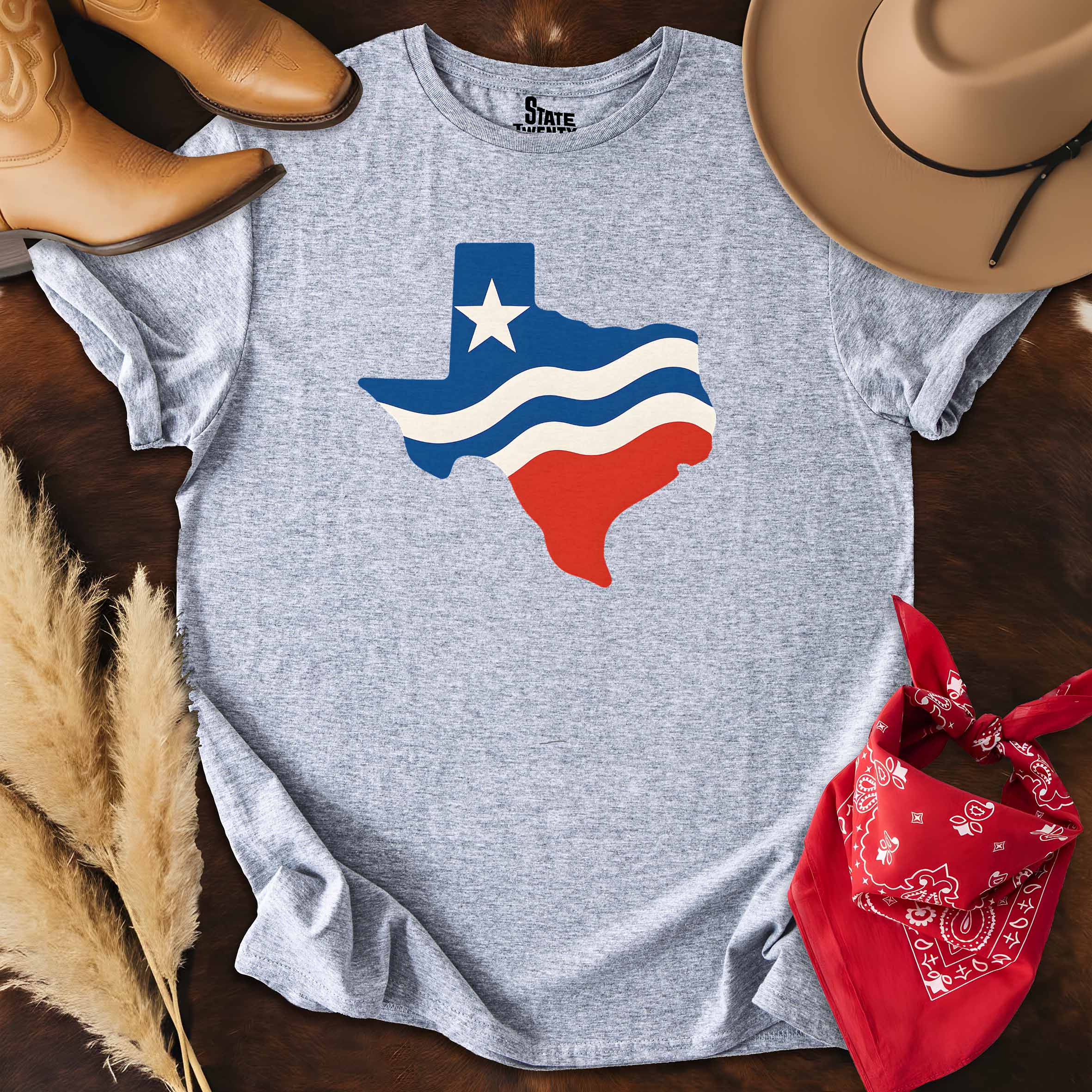Red, White & Texan  T-shirt